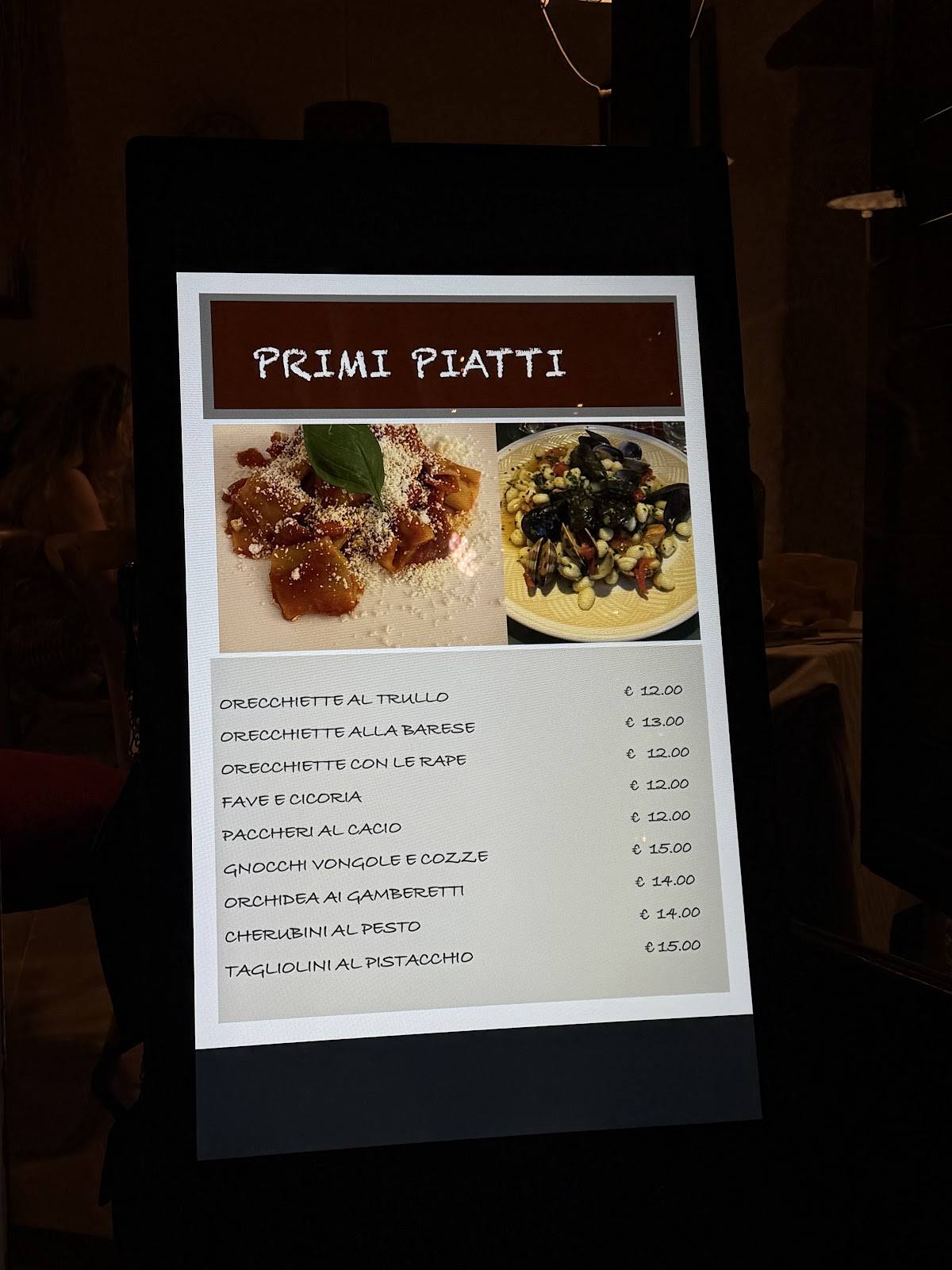 Menu di Ristorante Il Pinnacolo 
