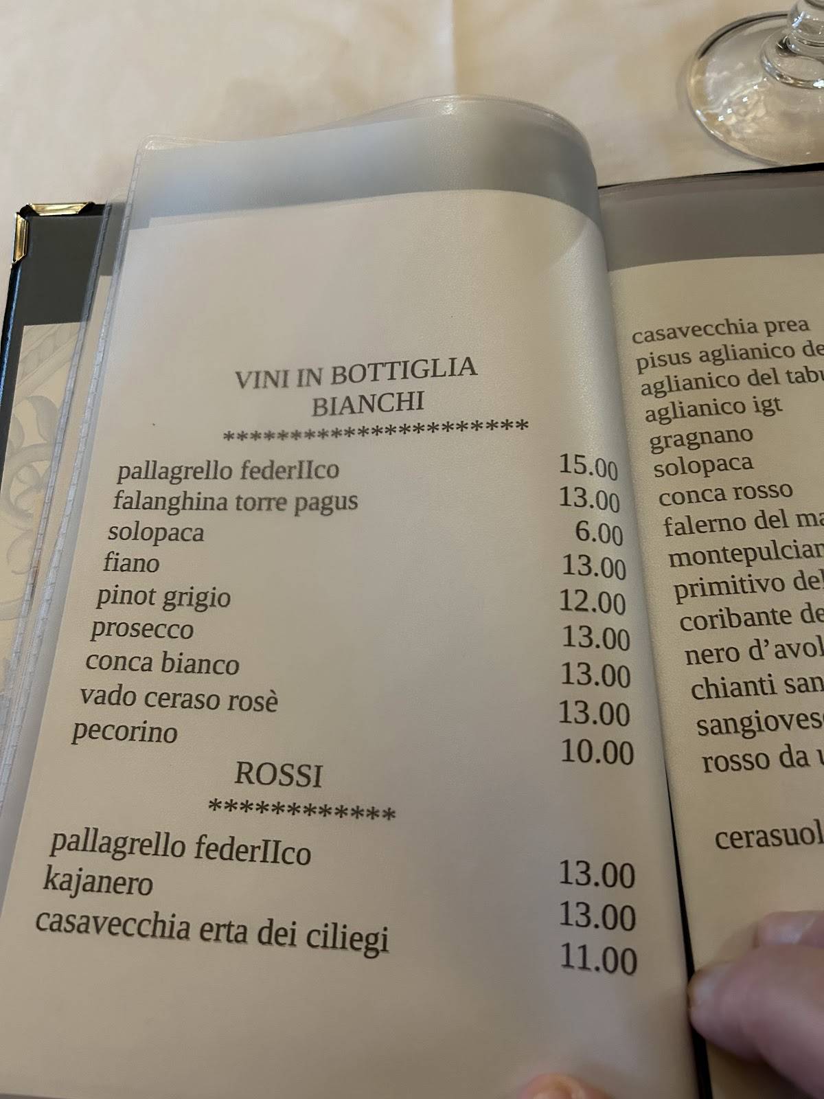 Menu di Ristorante Il Rustico 