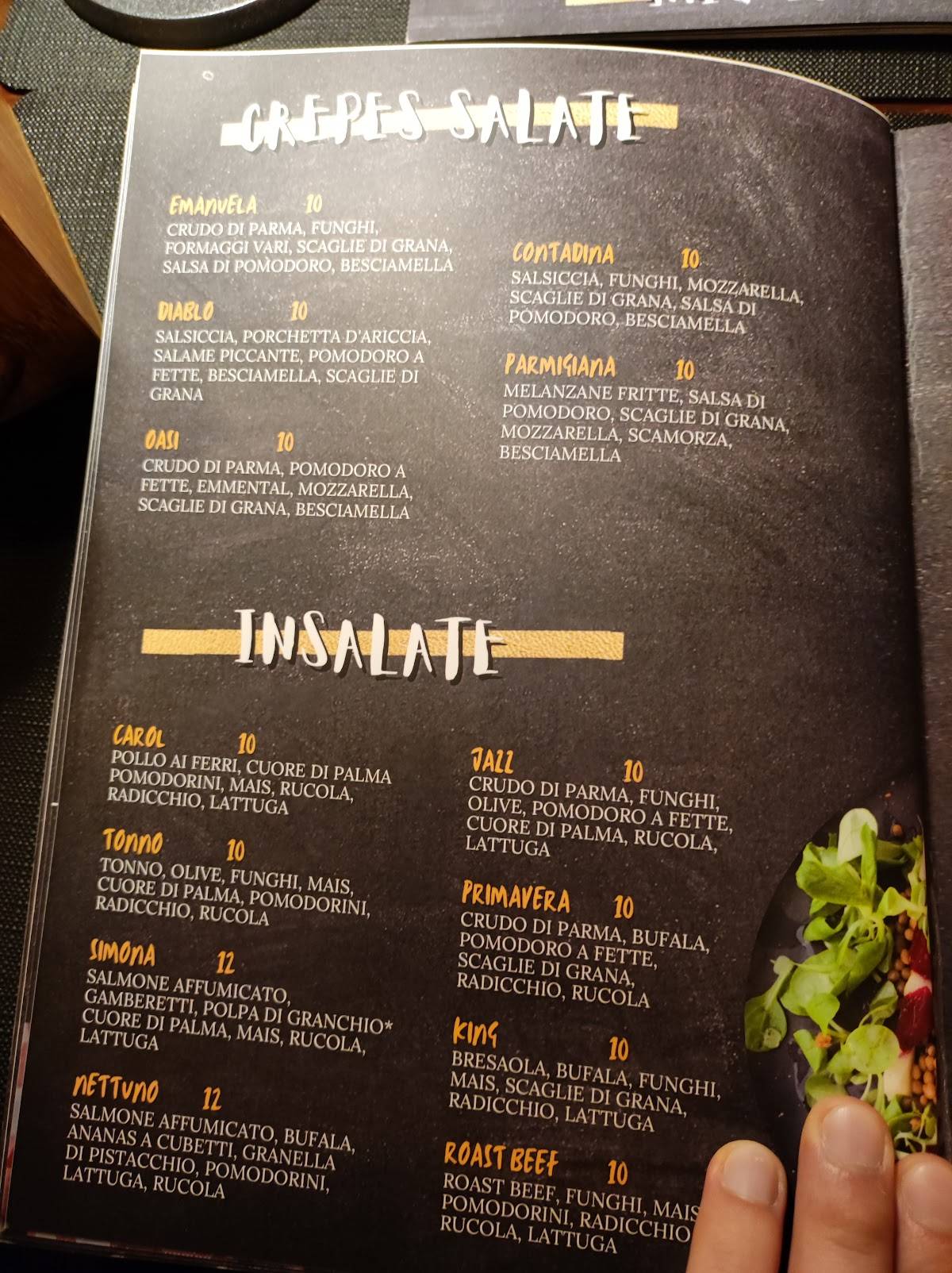 Menu di Maracanà pub 