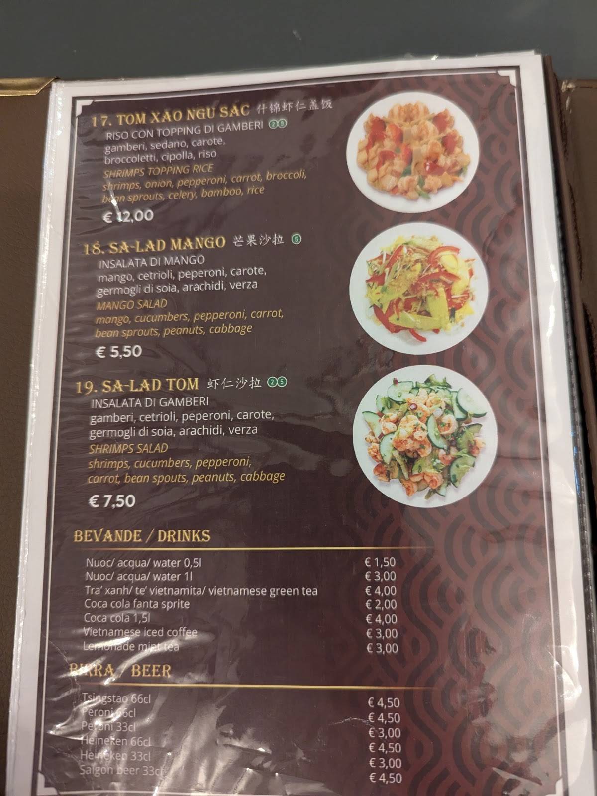 Menu di Ristorante Phở 1 