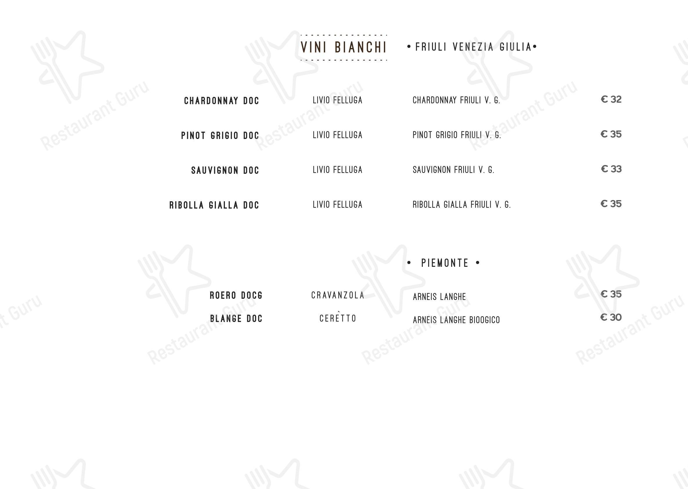 Menu di Ristorante Piazza Palmieri - 菜单