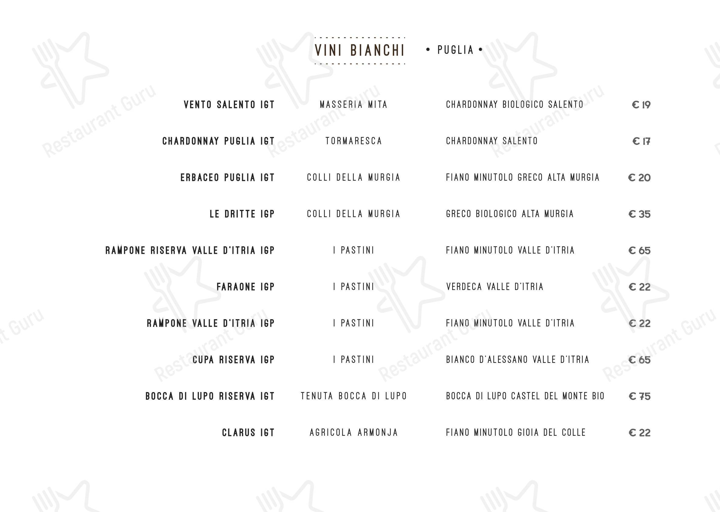 Menu di Ristorante Piazza Palmieri - 菜单