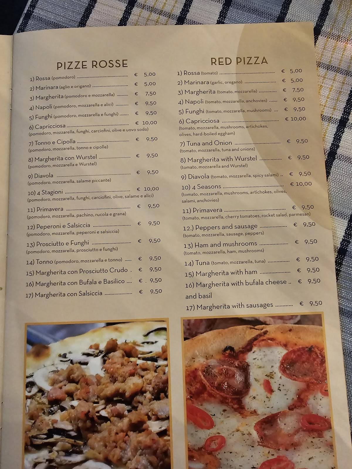 Menu di Ristorante Pizzeria Castello 