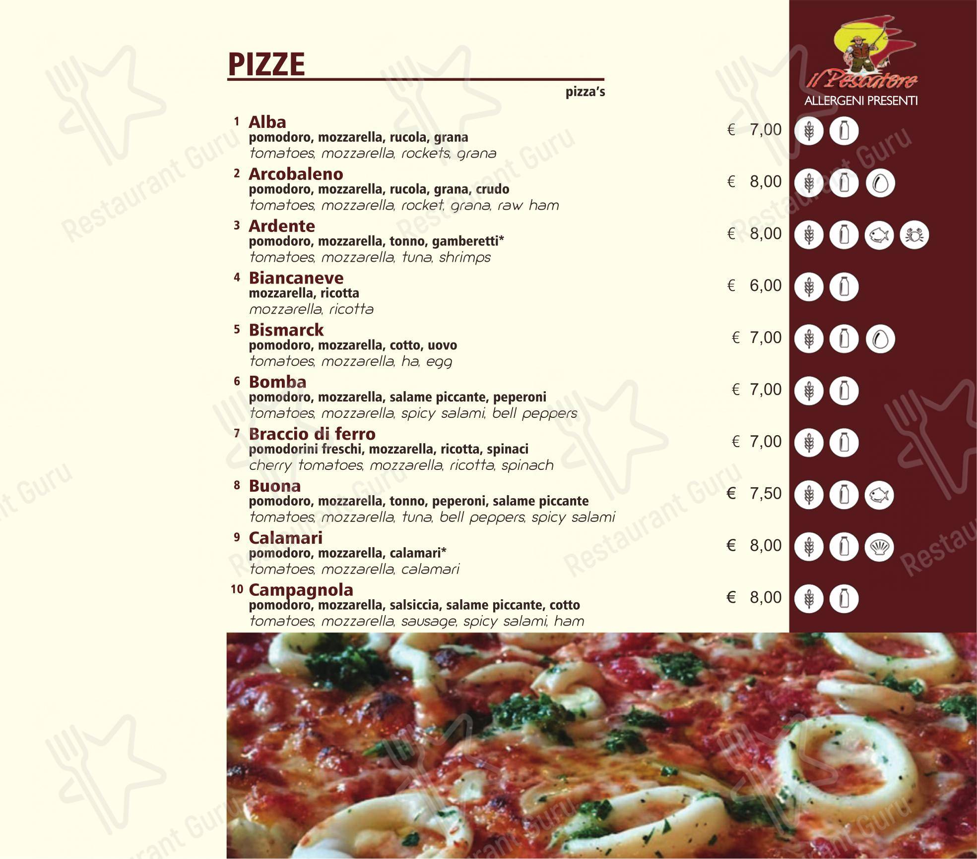 Ristorante Pizzeria Il Pescatore 4 in Casale Monferrato - Menu