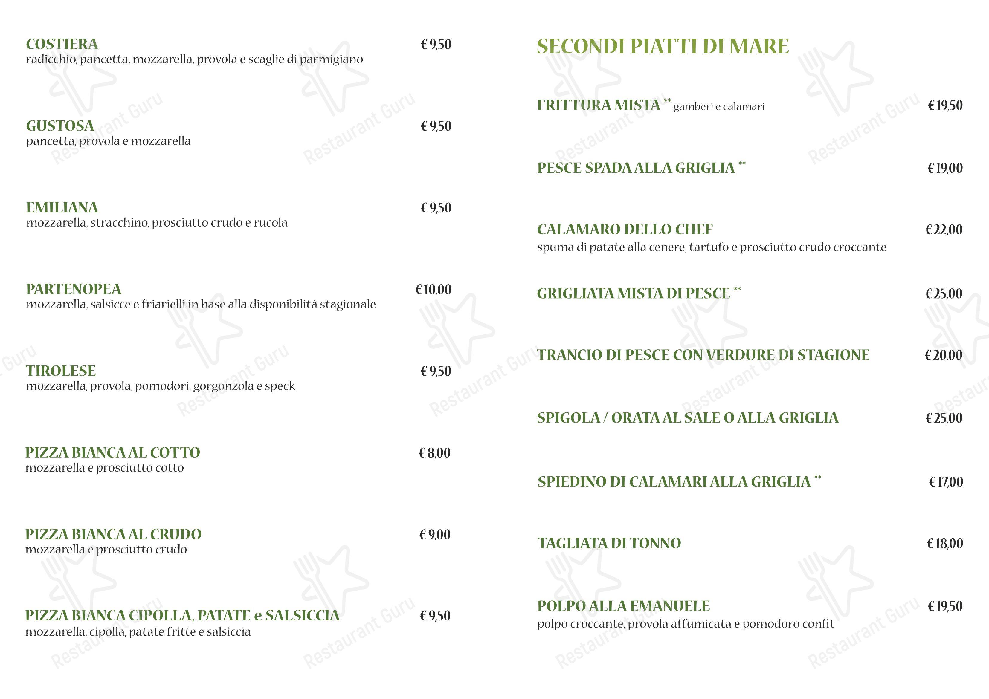 Menu per Ristorante Pizzeria Il Torrione in Colle di Val d'Elsa