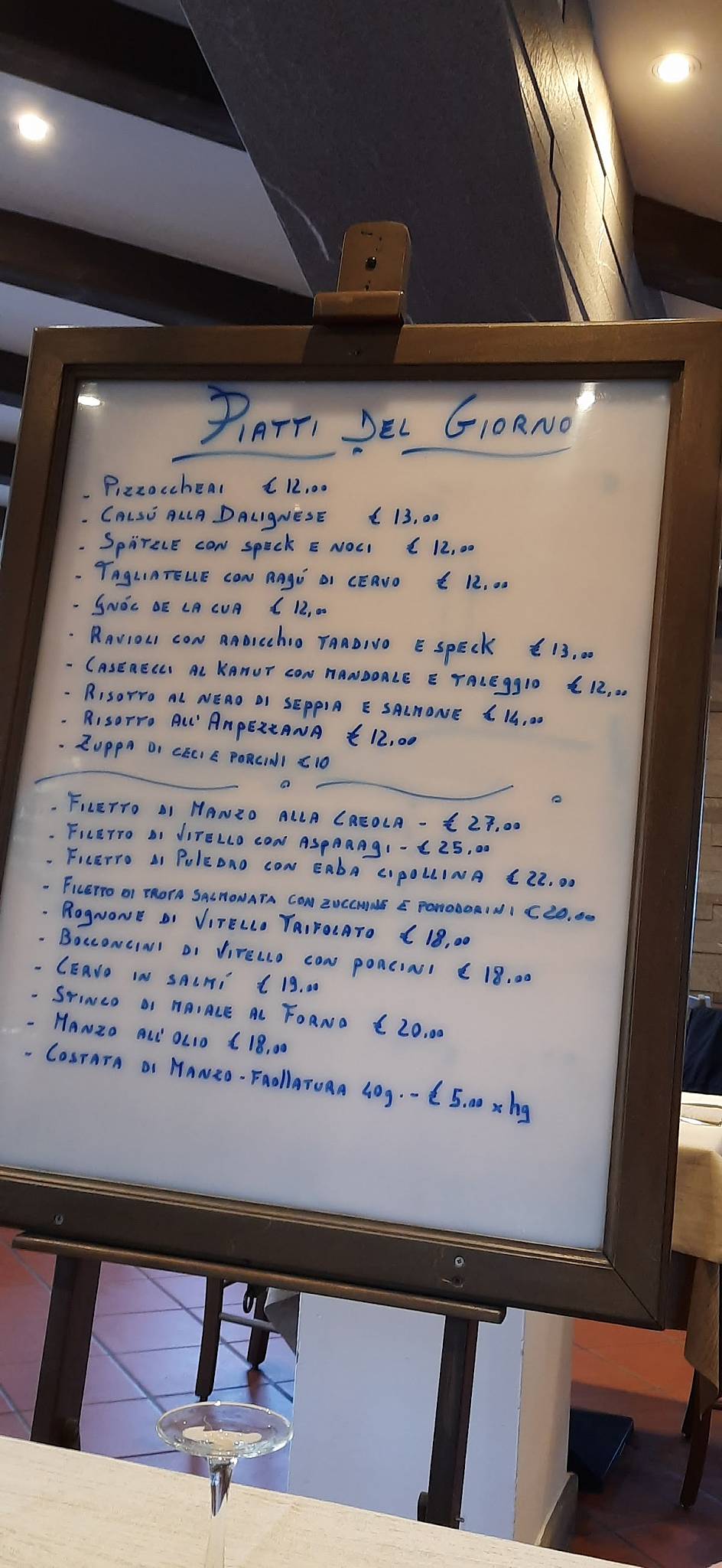 Menu di Ristorante Pizzeria Sporting 