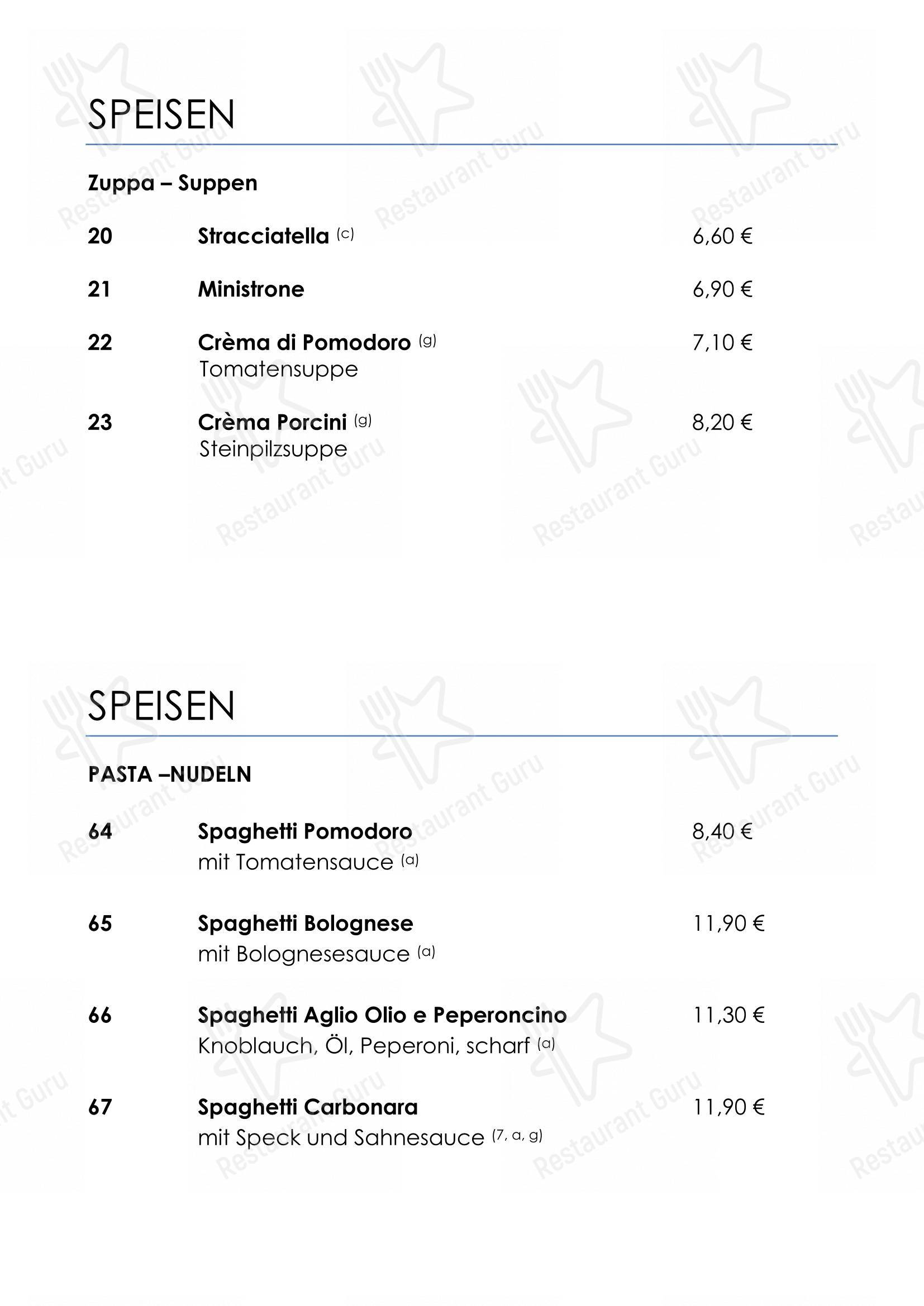 Ristorante Toscanini dans Hanovre - Menu