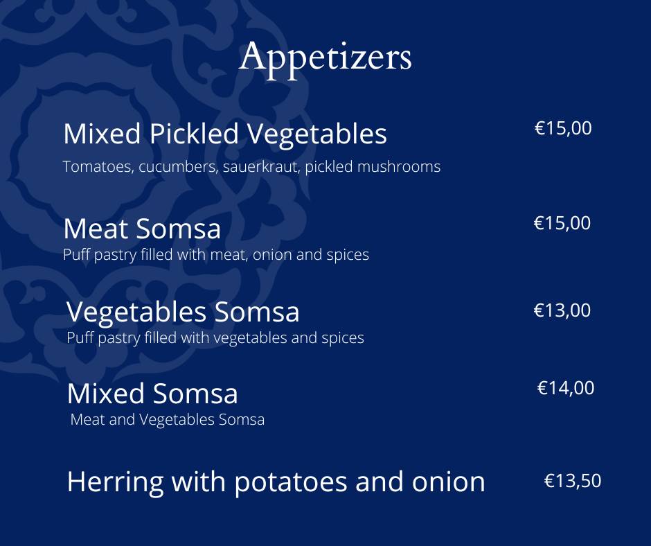 Menu di Uzbek 