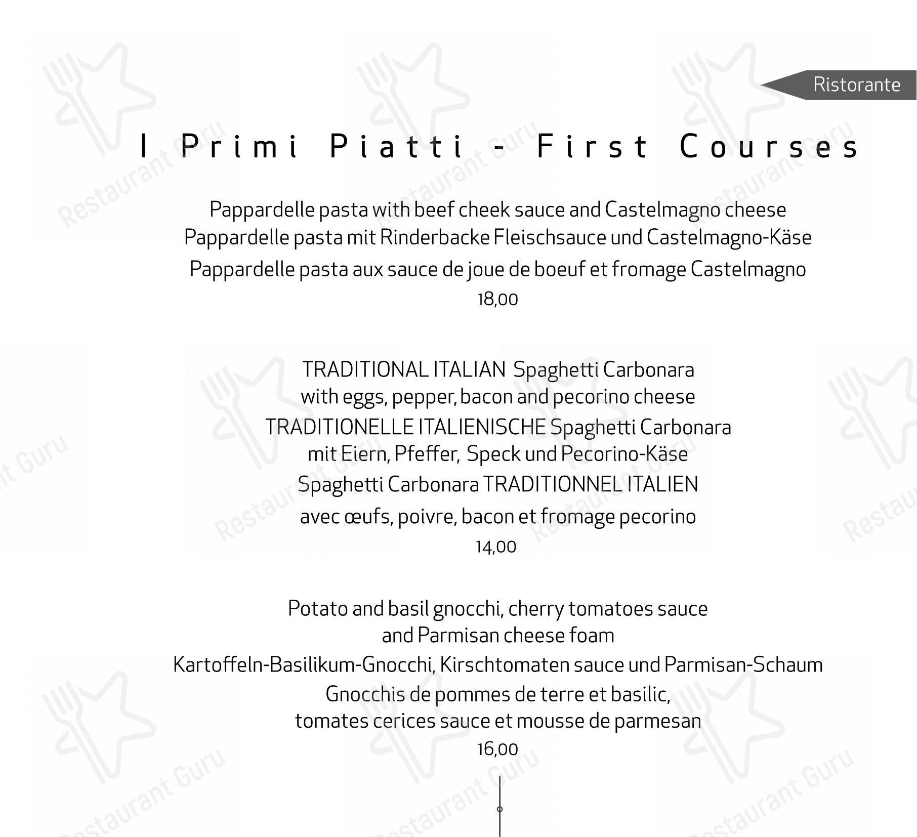 Menu di Ristorante Vikingo - Menu bar