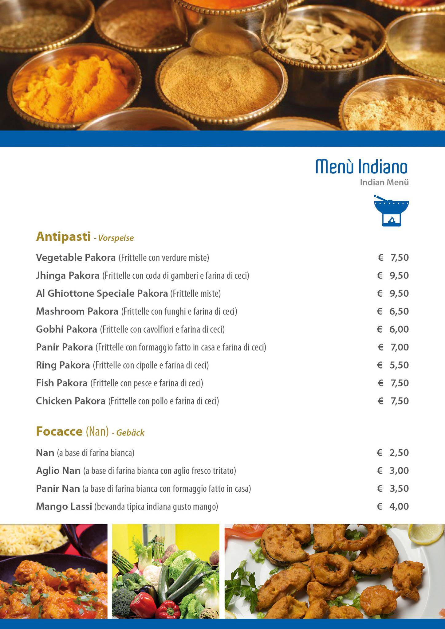 Menu di Ristorante alla Staffa 
