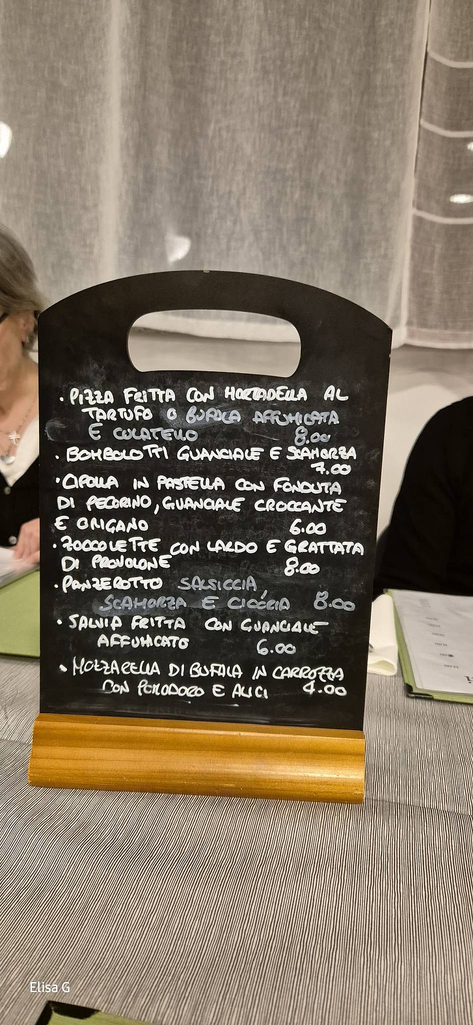 Menu di Ristorante l’Una e l’Artro 