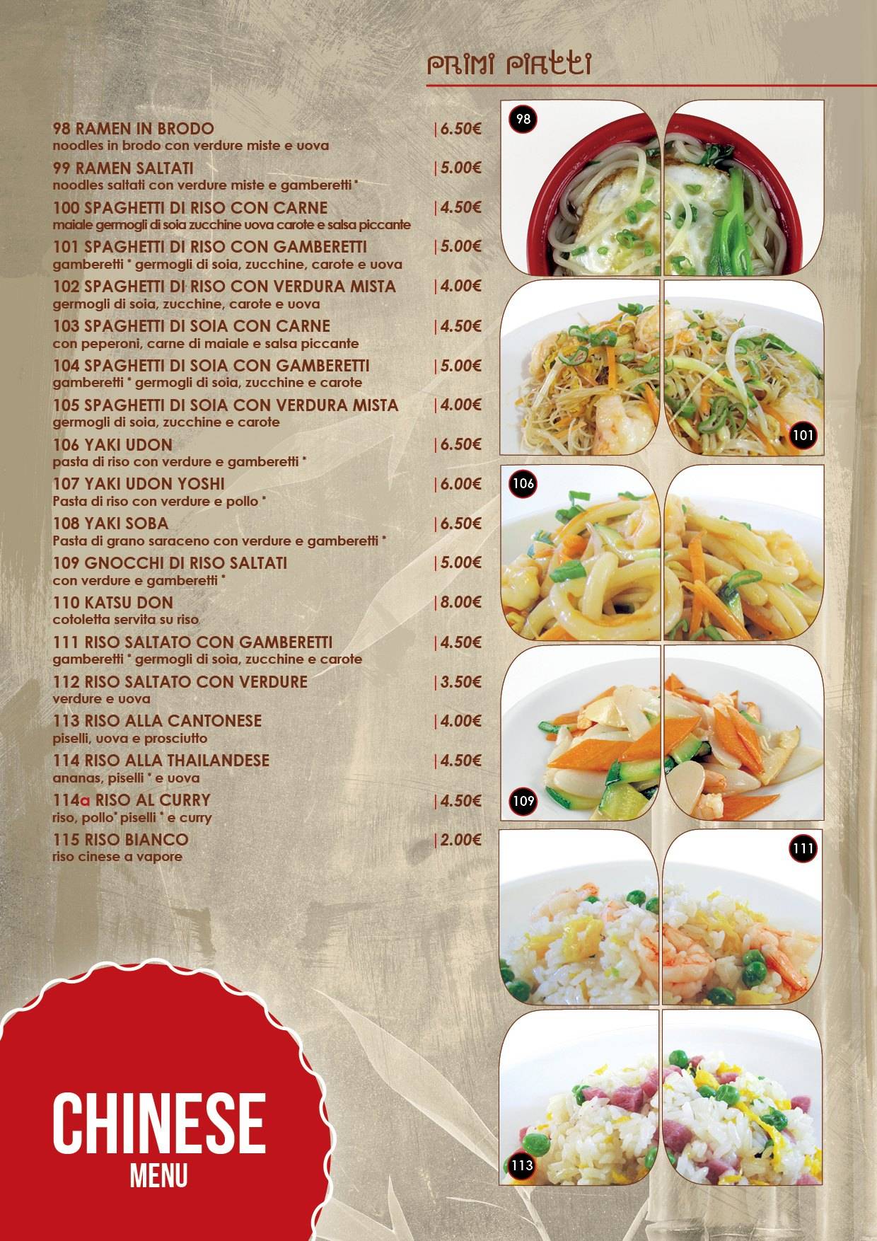 Menu di Yoshi 