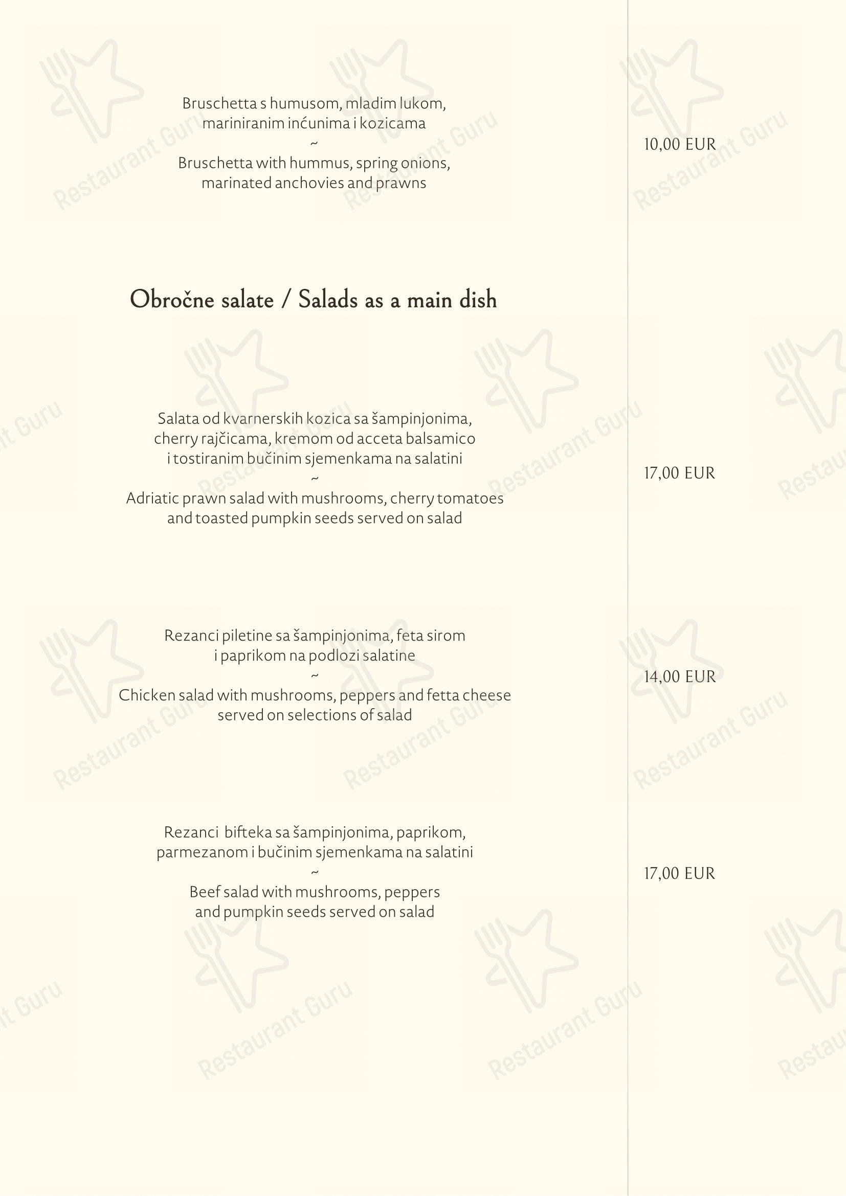 Menu di Roko - Menu bar