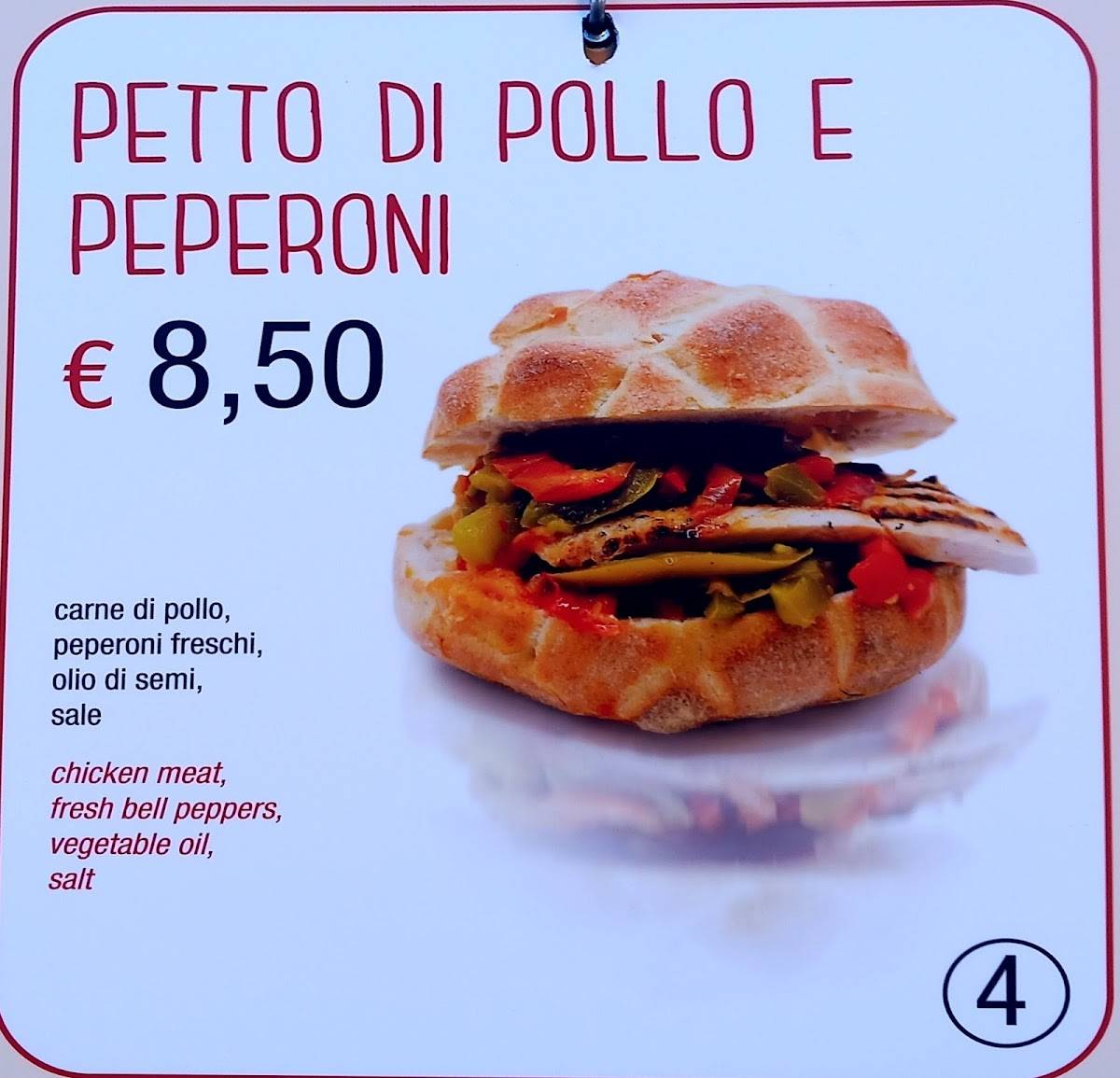 Menu di Antico Caffè Candia 