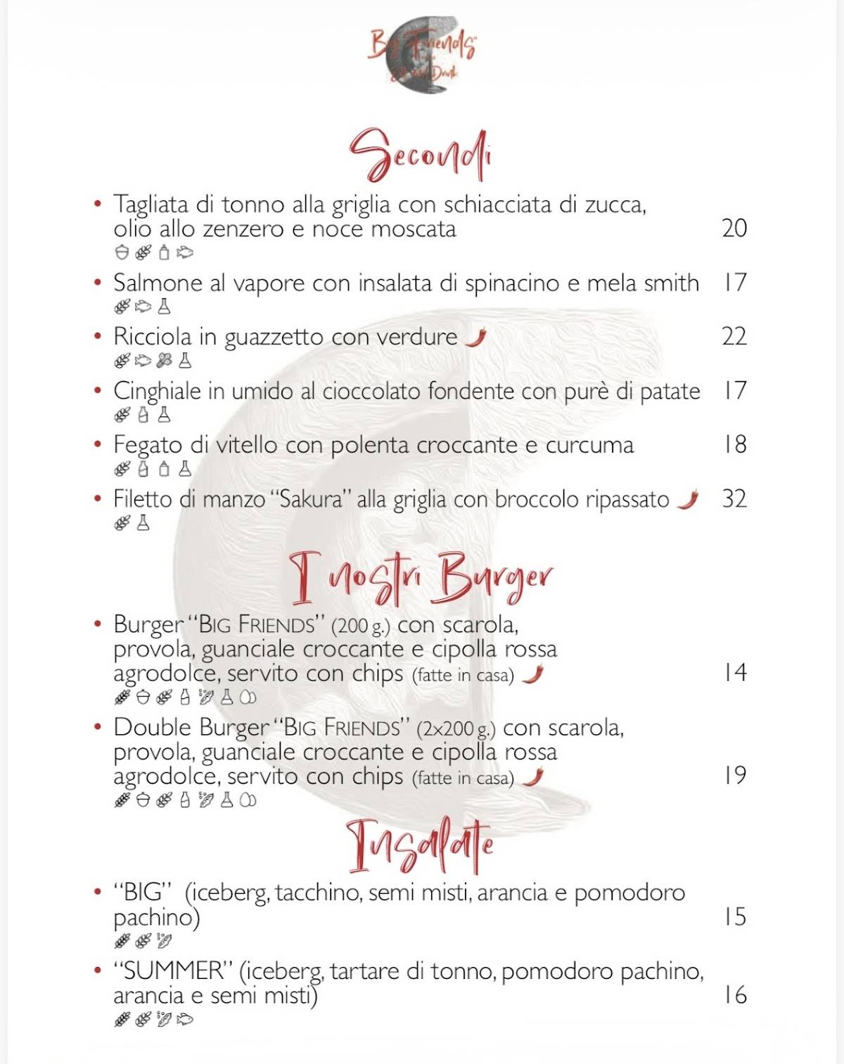 Menu di Big Friends 