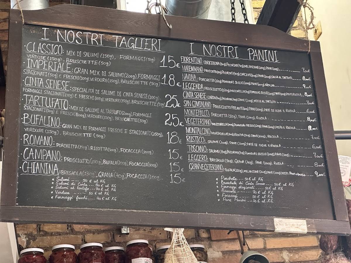Menu di Il Tagliere Toscano Navona 