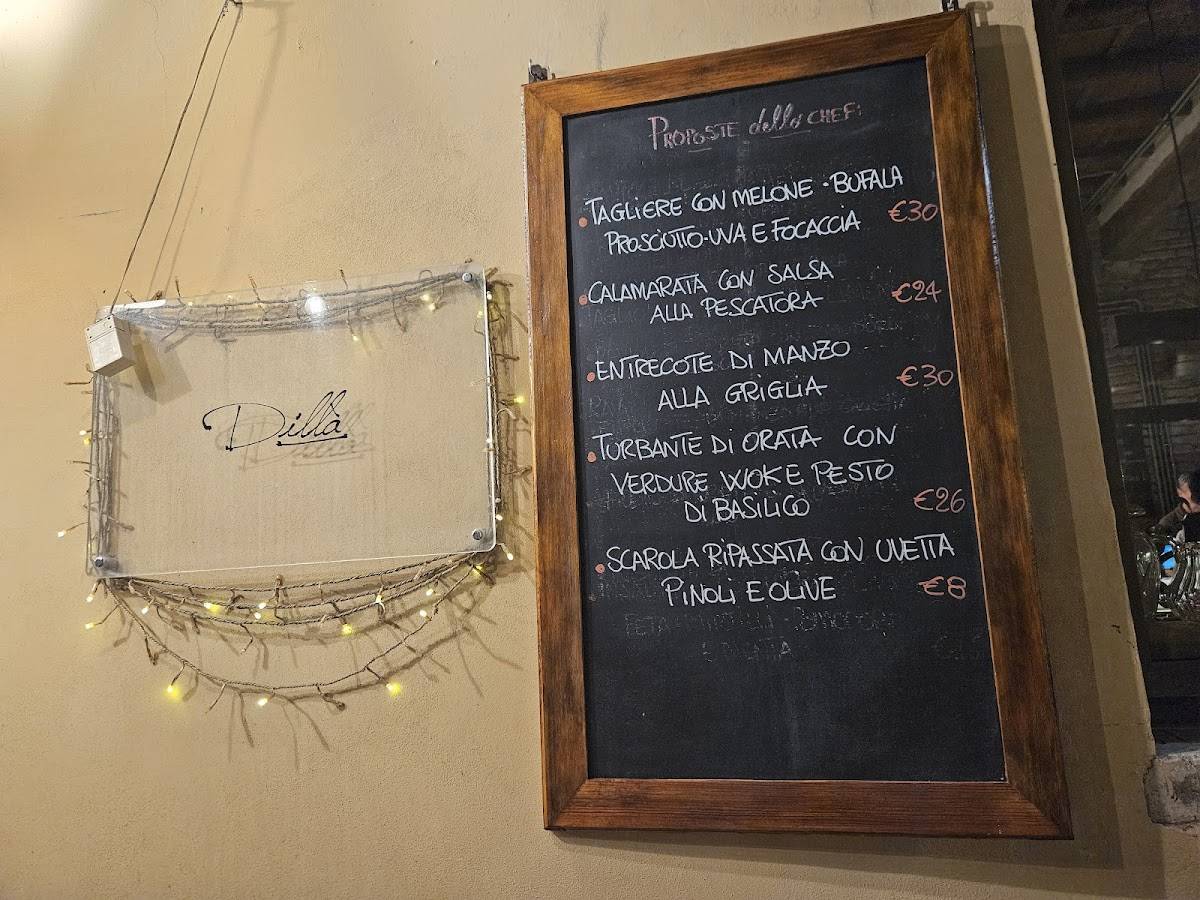 Menu di Dillà 