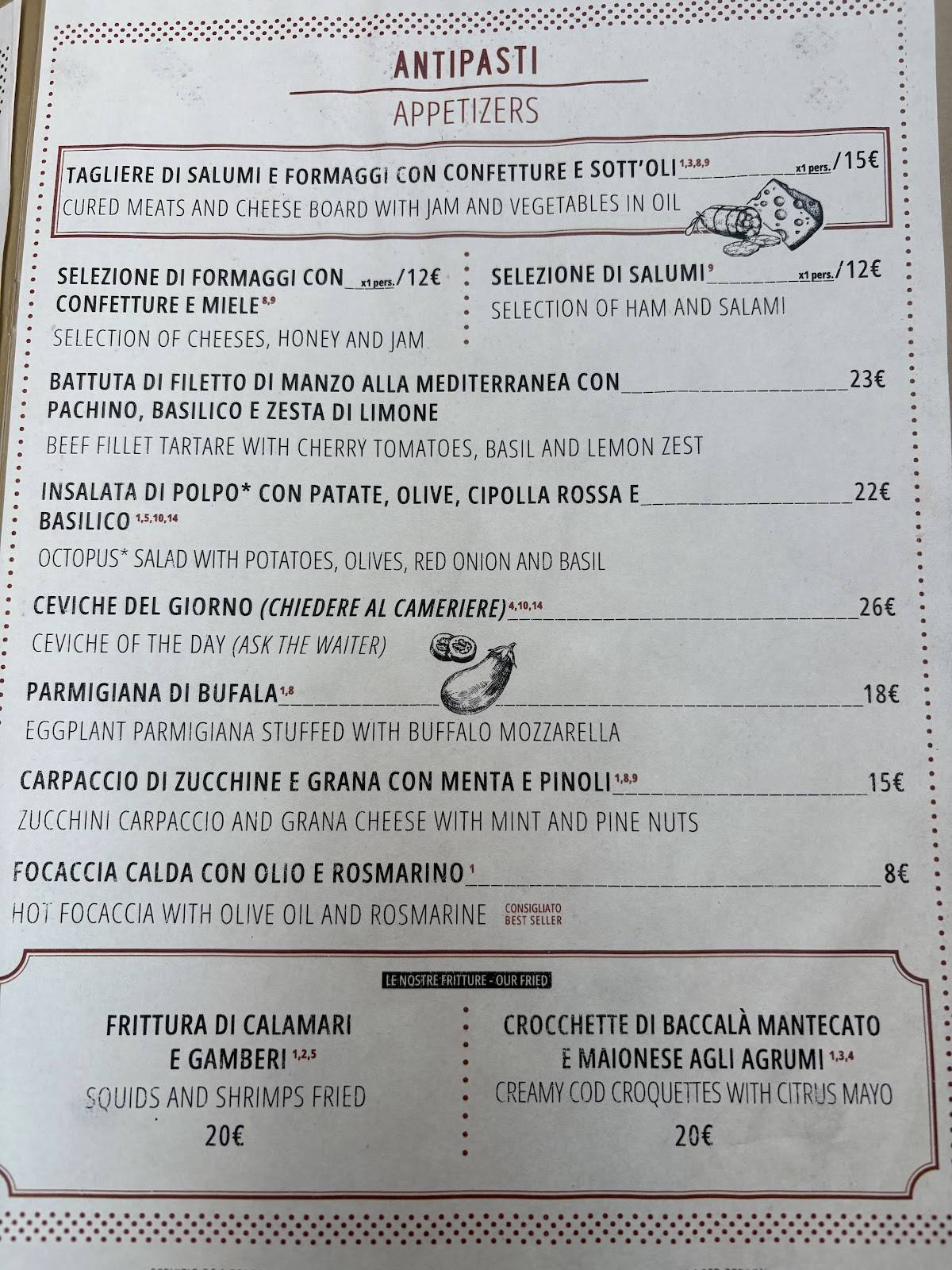 Menu di Dillà 