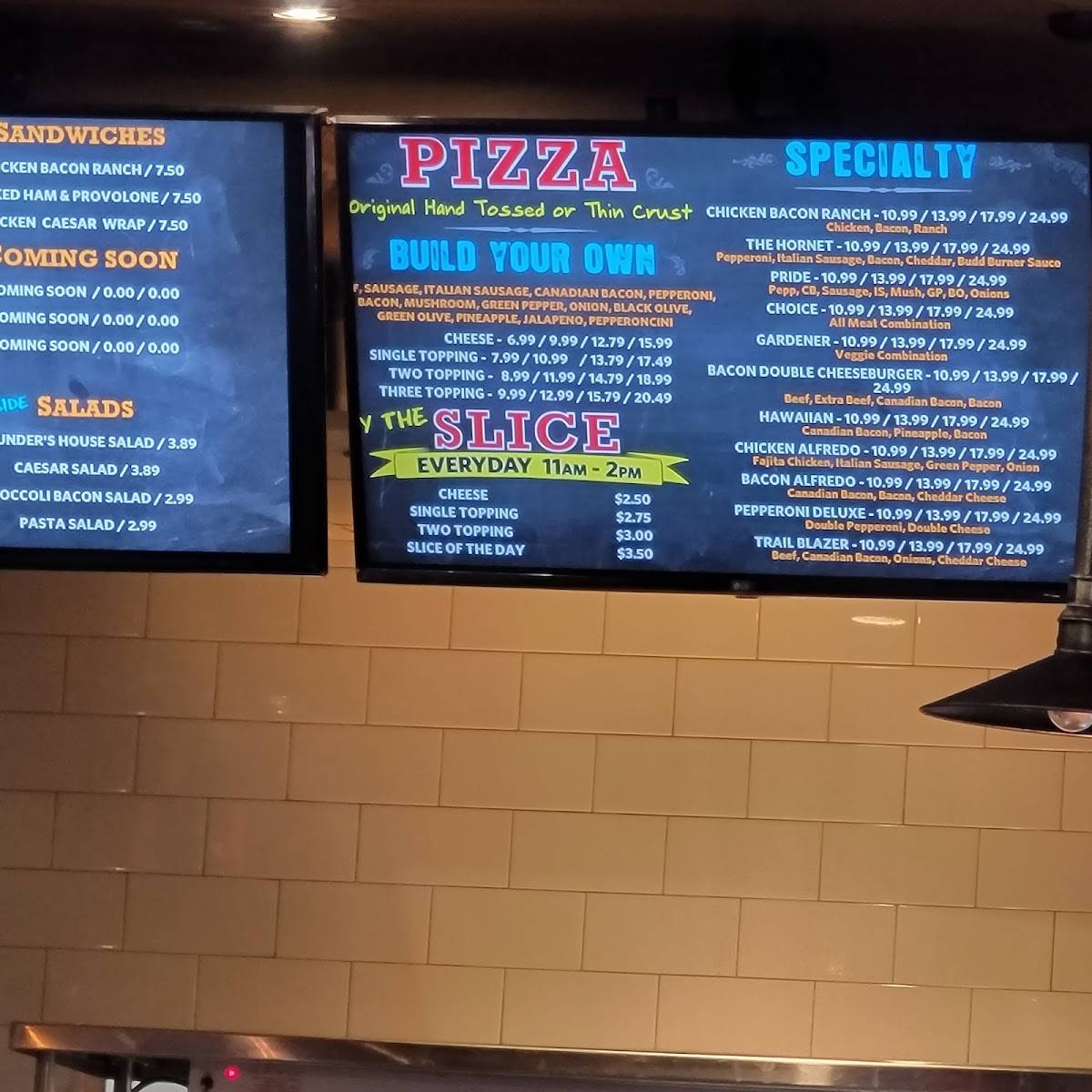 Menu at Rounder's Pizza pizzeria, Tyler, W SW Loop 323