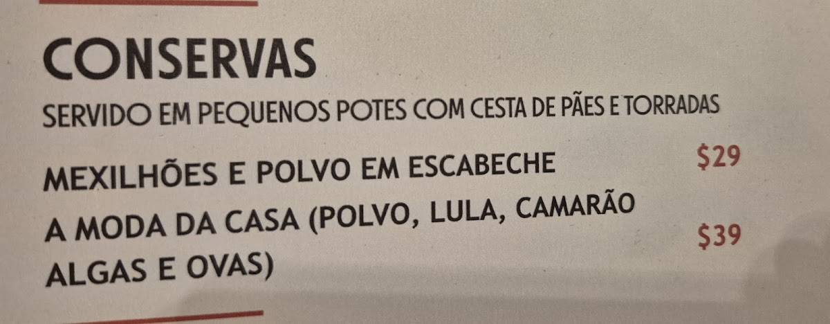 Ruizito Cocina Ibérica cardápio