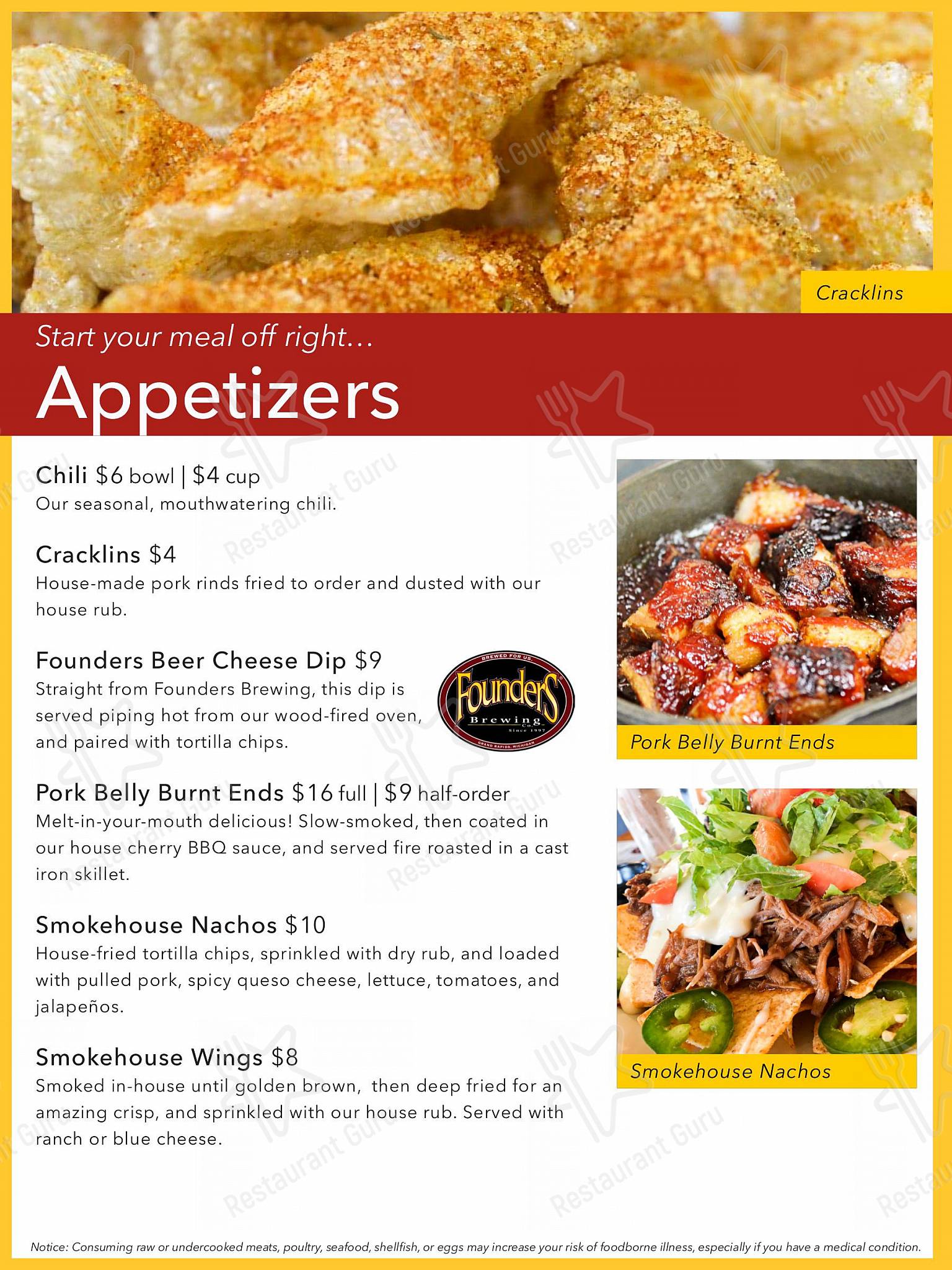 Menu at Rusty Saw North pub & bar, Brutus