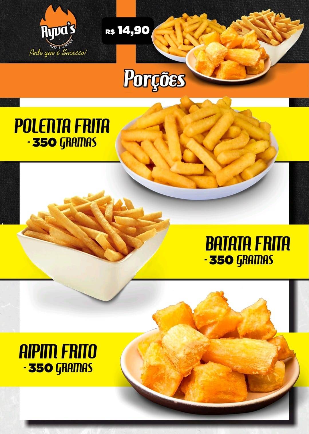 Ryva's Pizza & Burger cardápio