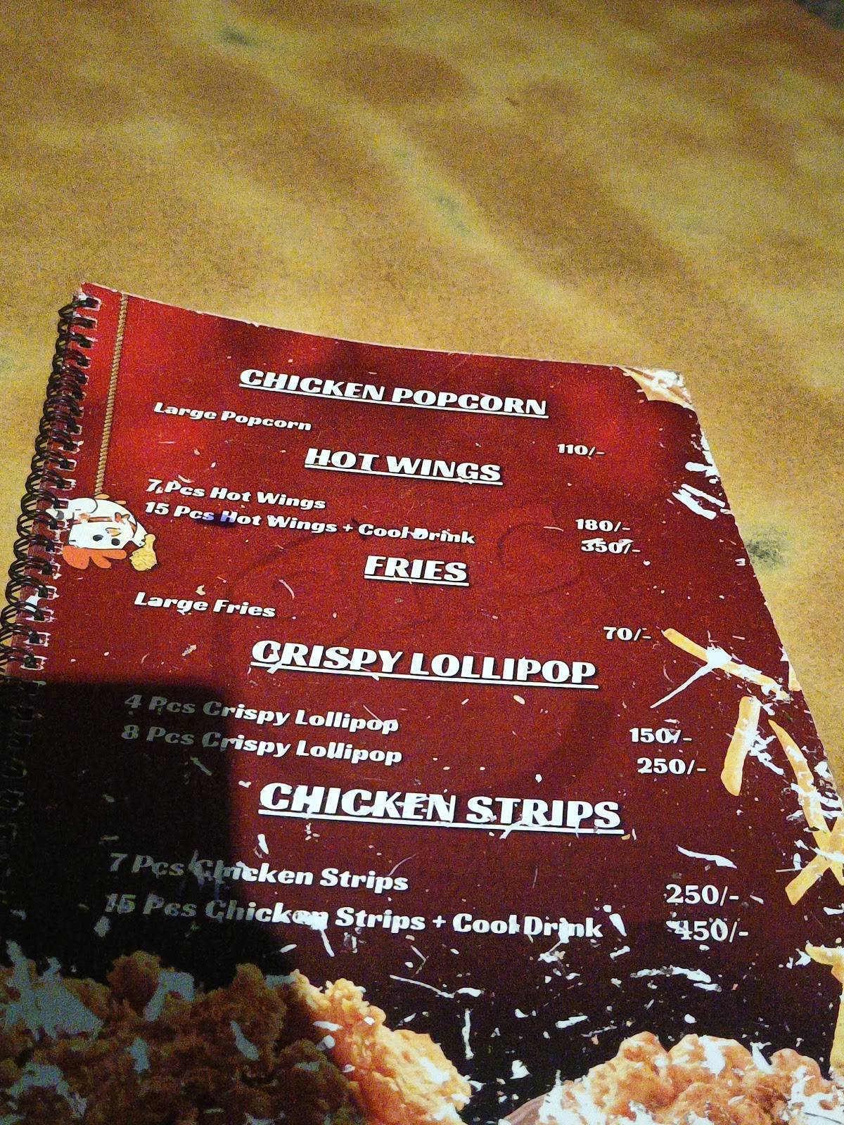 SFC Restaurant menu