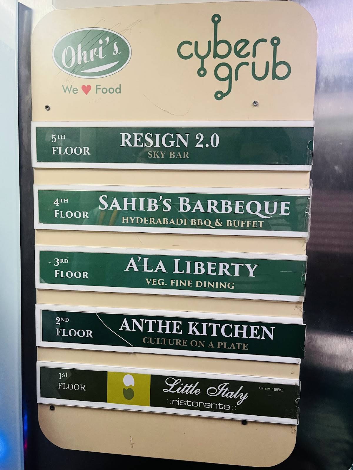 Sahib's Barbeque By Ohris Cyber Grub menu