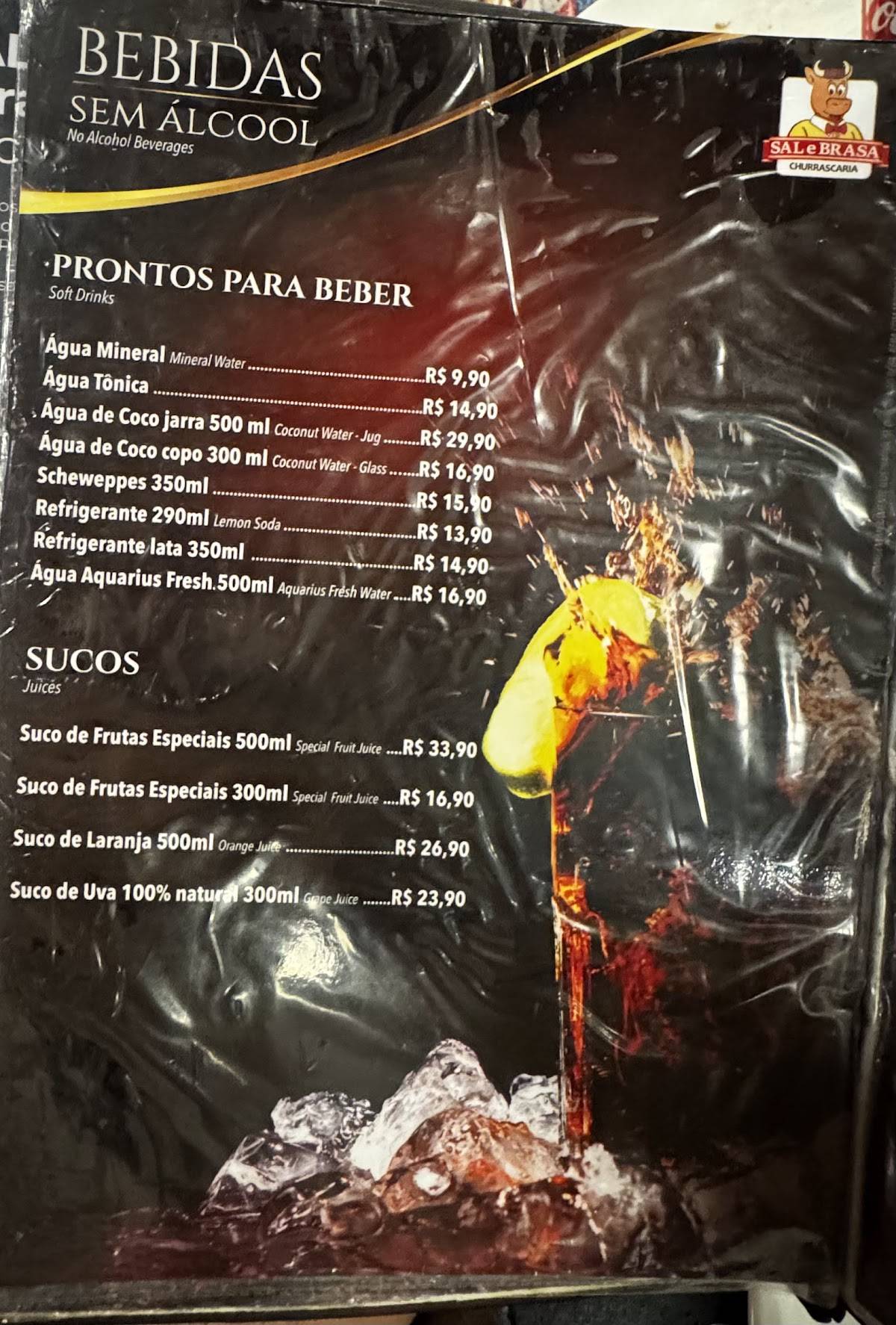 Churrascaria Sal e Brasa Salvador cardápio