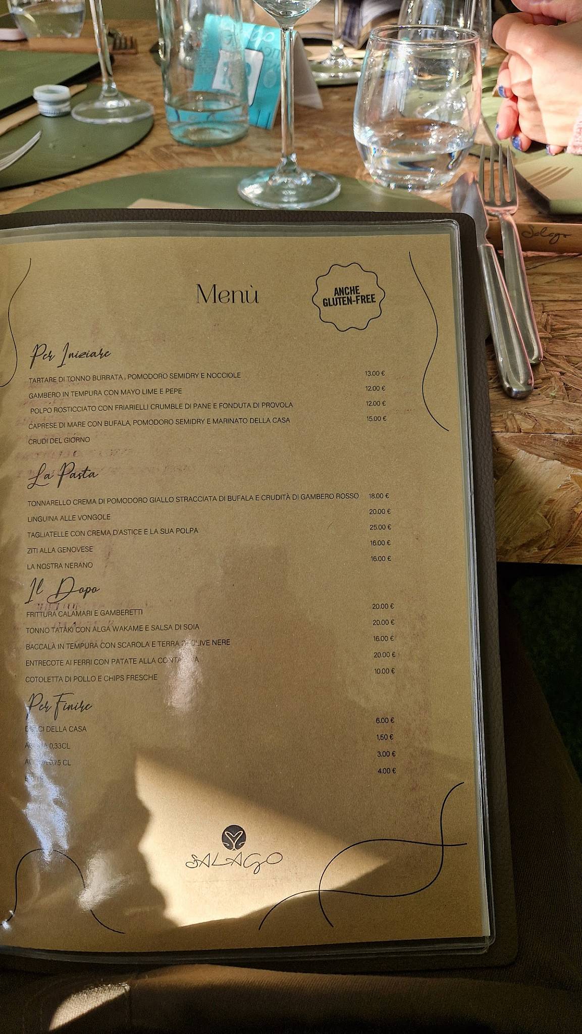 Menu di Salago 