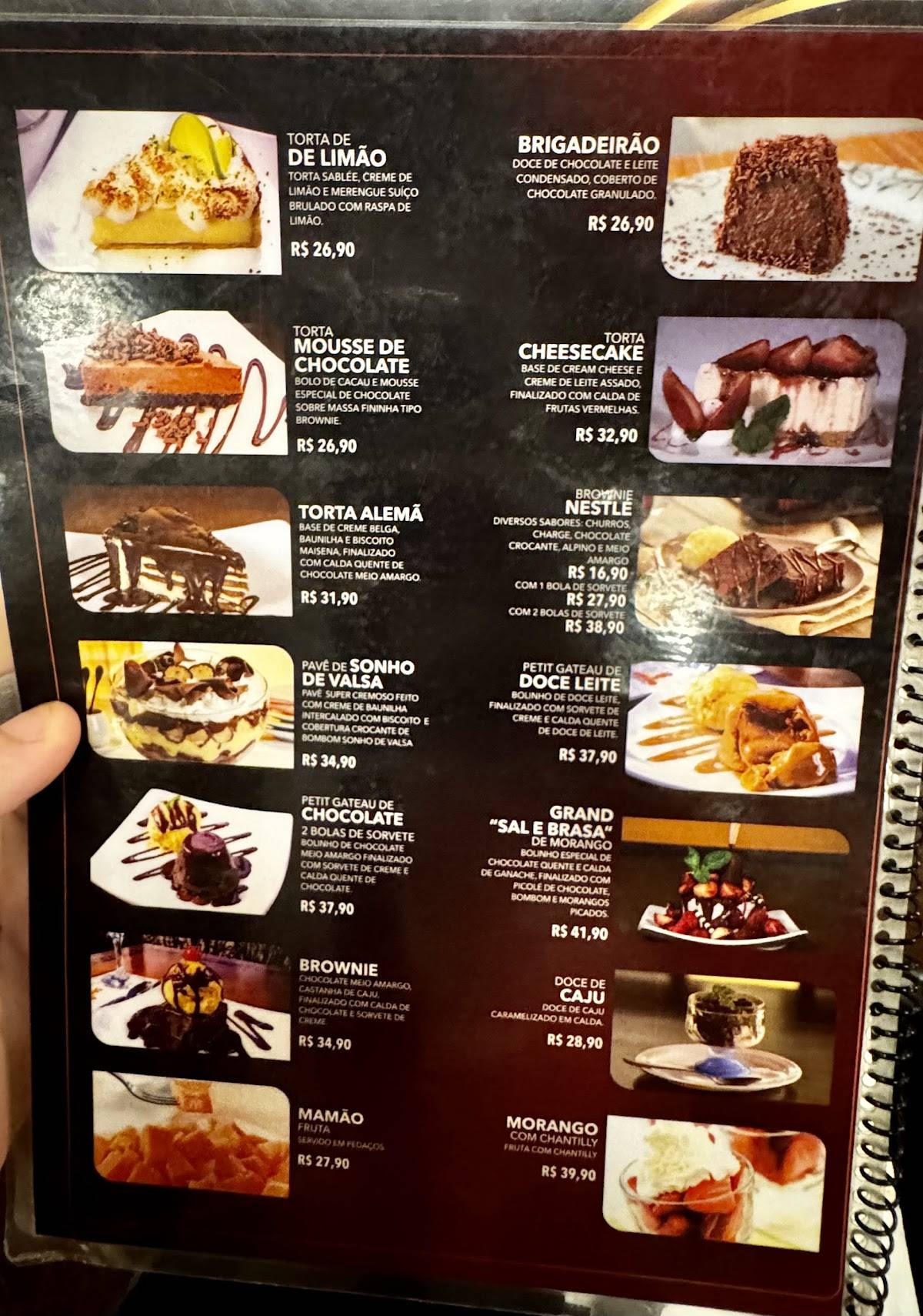 Churrascaria Sal e Brasa Salvador cardápio