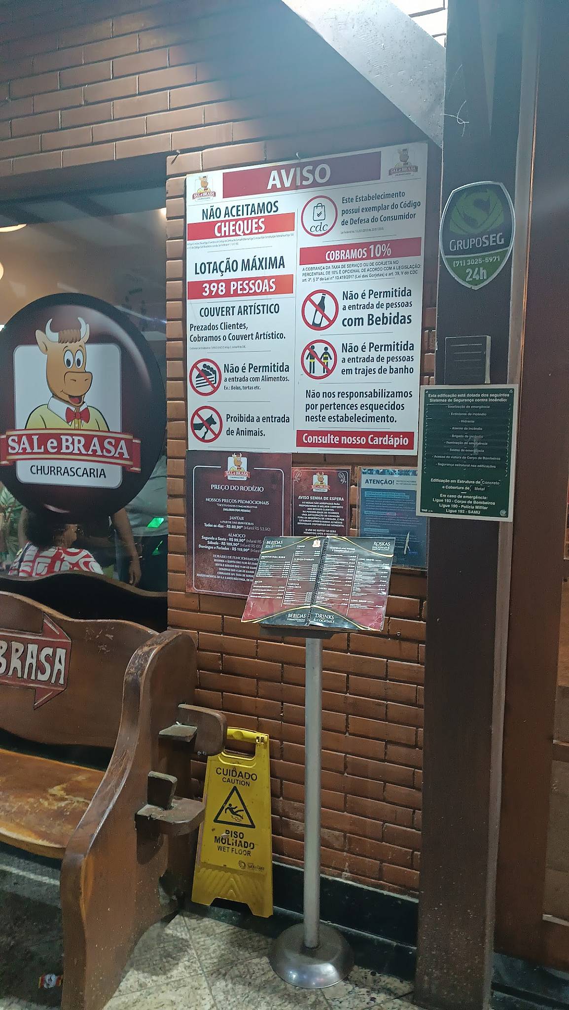 Churrascaria Sal e Brasa Salvador cardápio