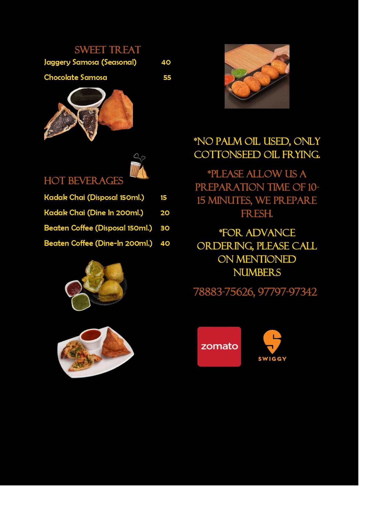 Samosa Junction Peermuchalla menu
