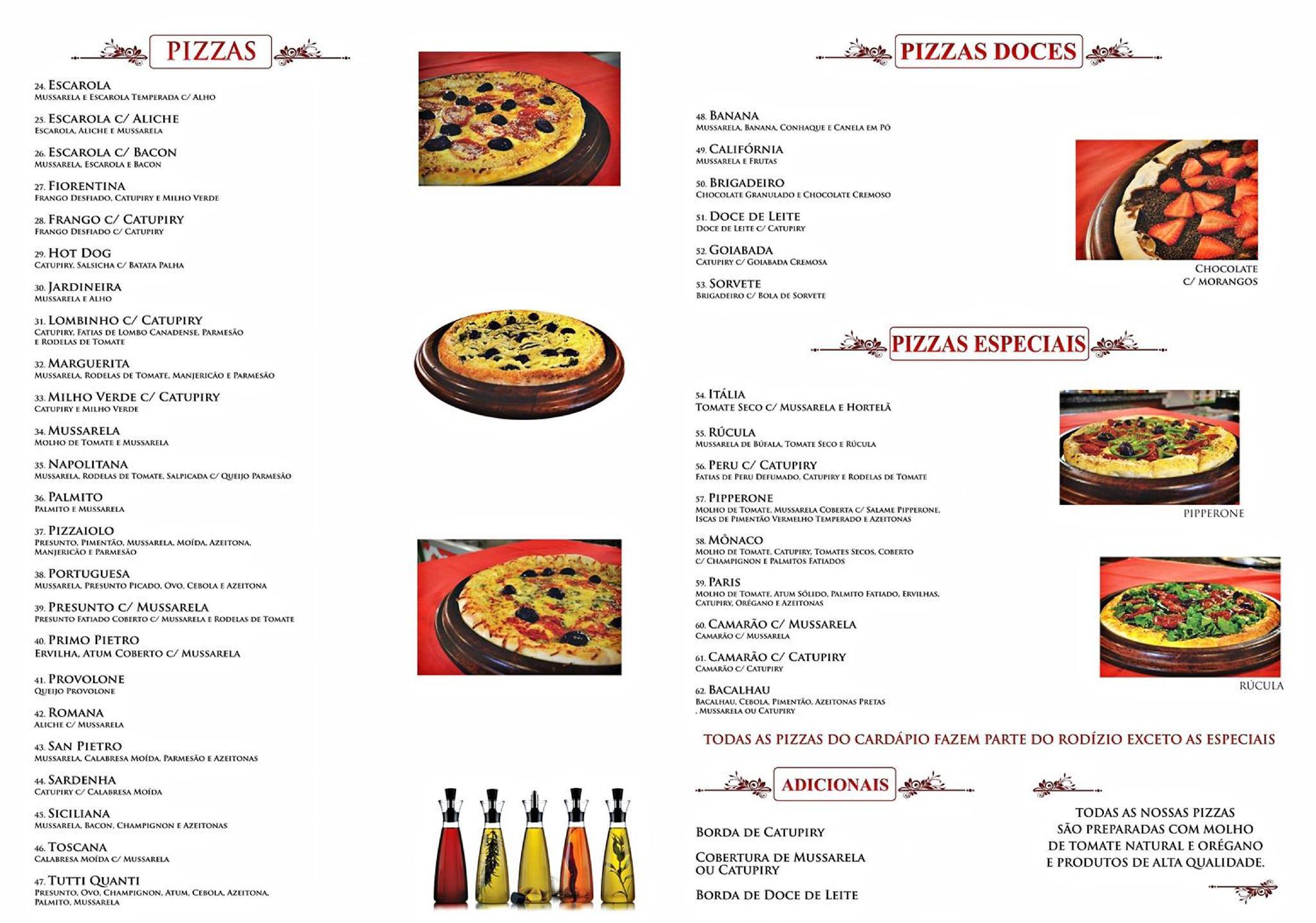 San Pietro Pizzaria cardápio
