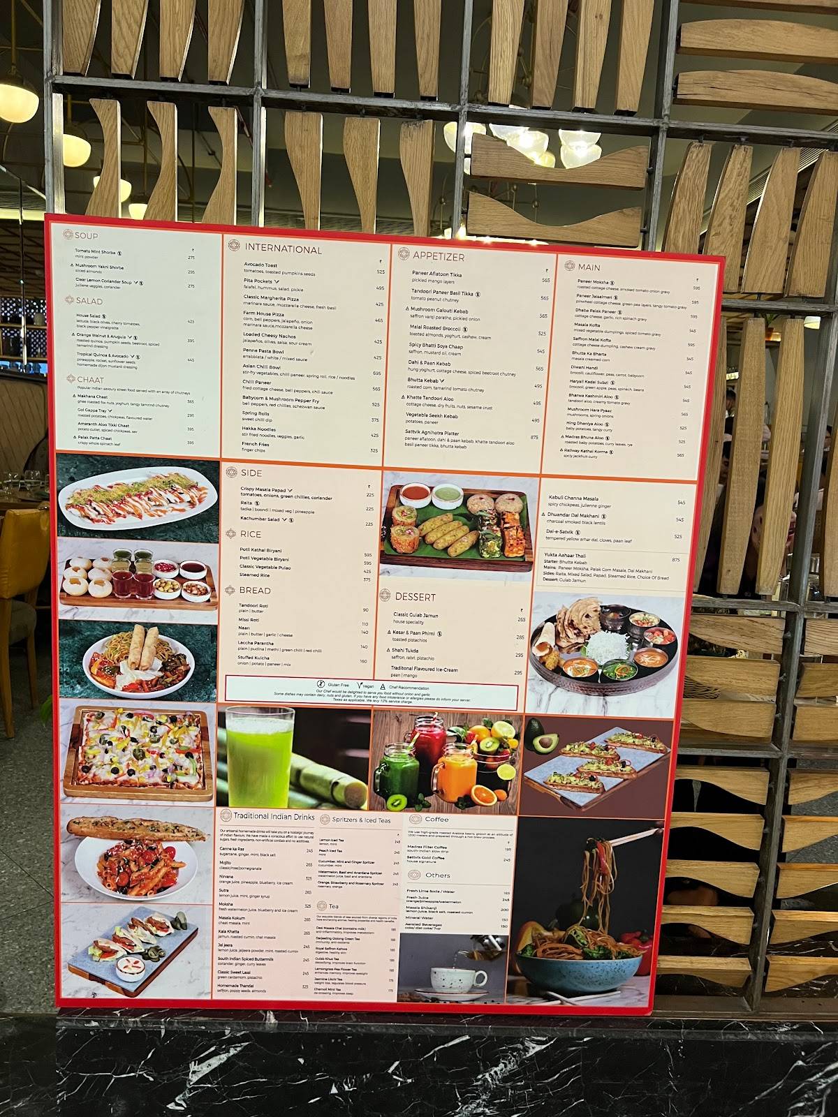 Menu at Sattvik restaurant, New Delhi, Select Citywalk Mall