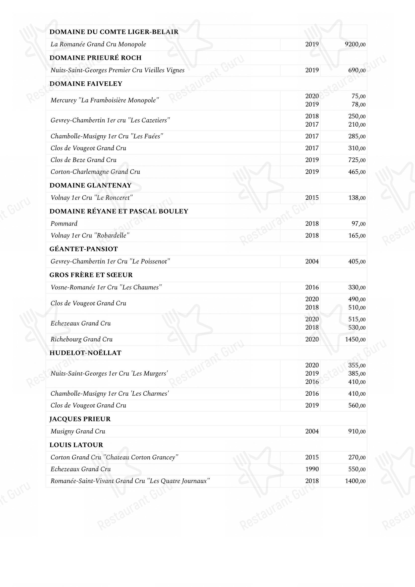 Menu di Saviotti - 菜单