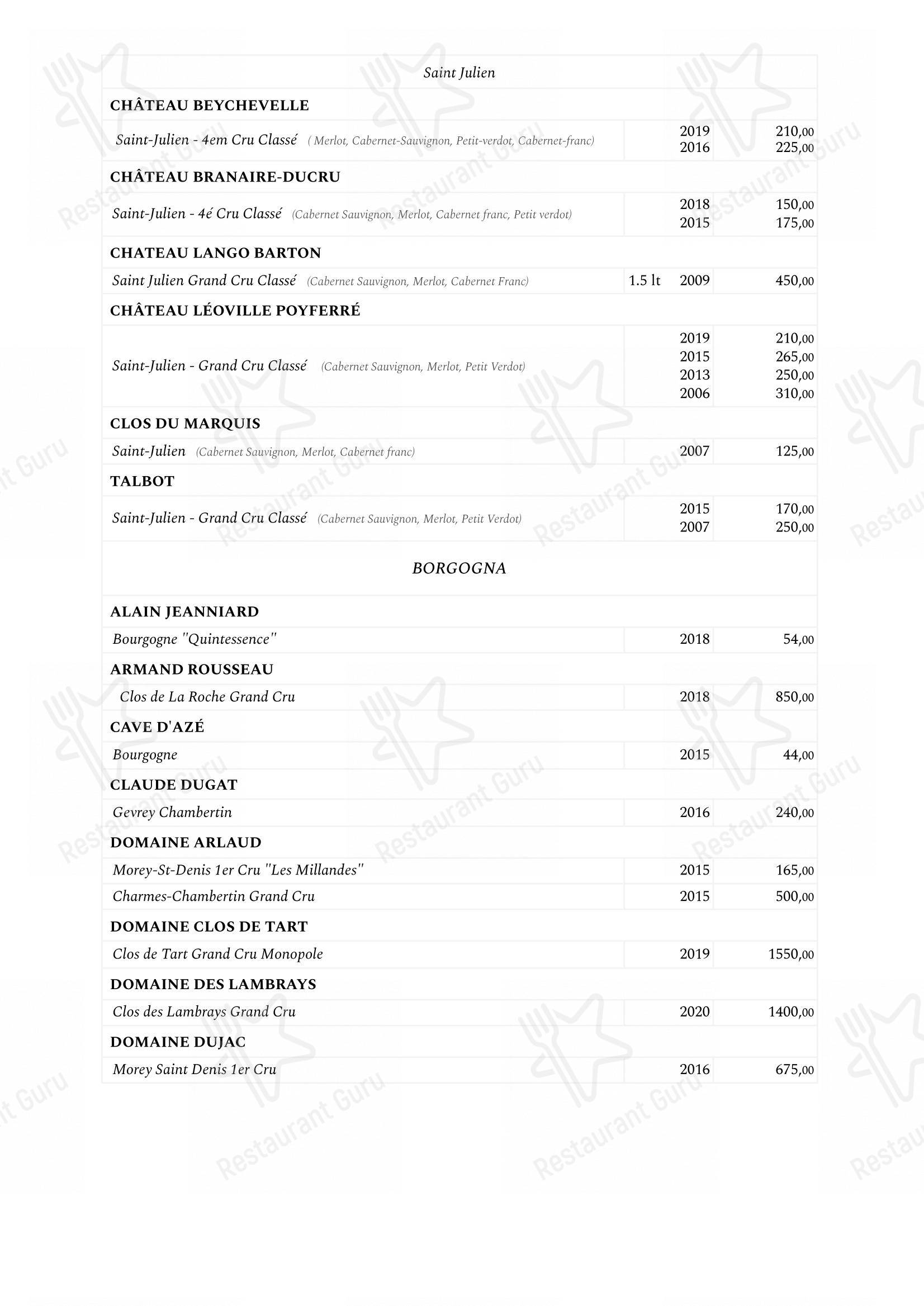 Menu di Saviotti - 菜单