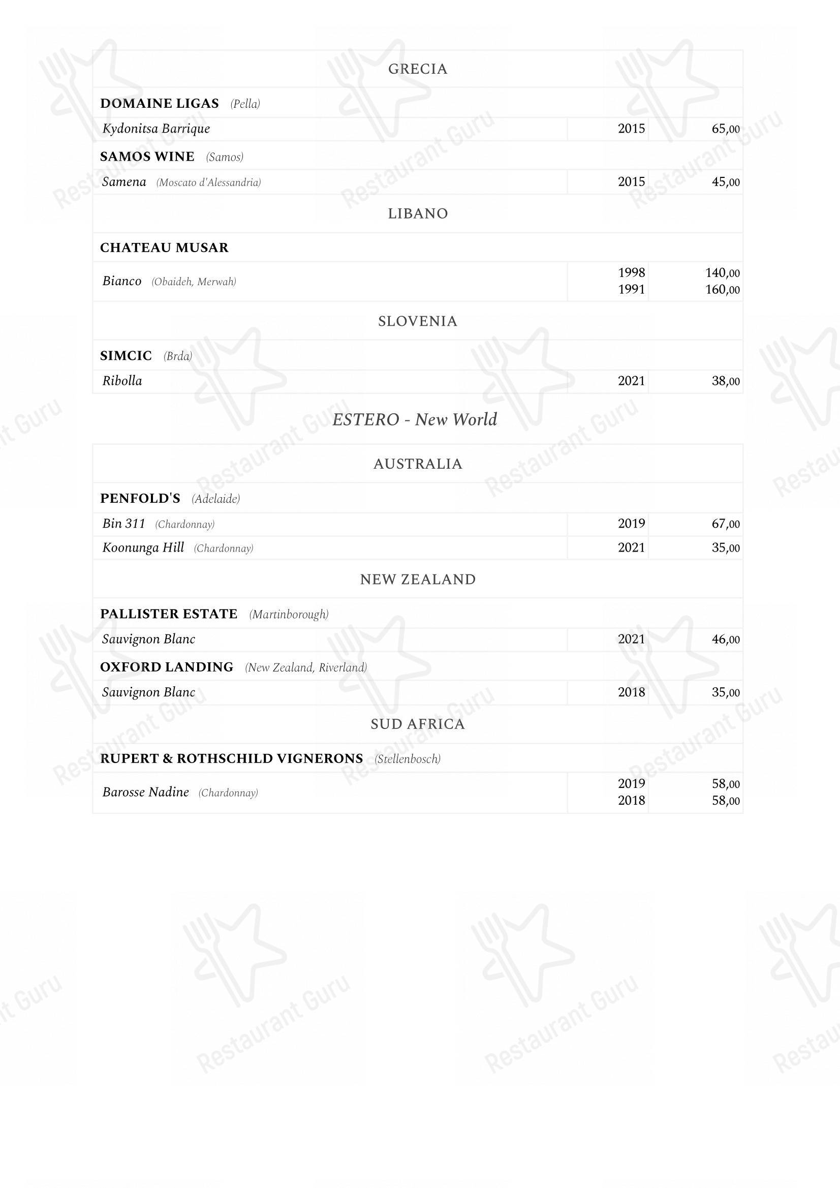 菜单 per Saviotti ristorante