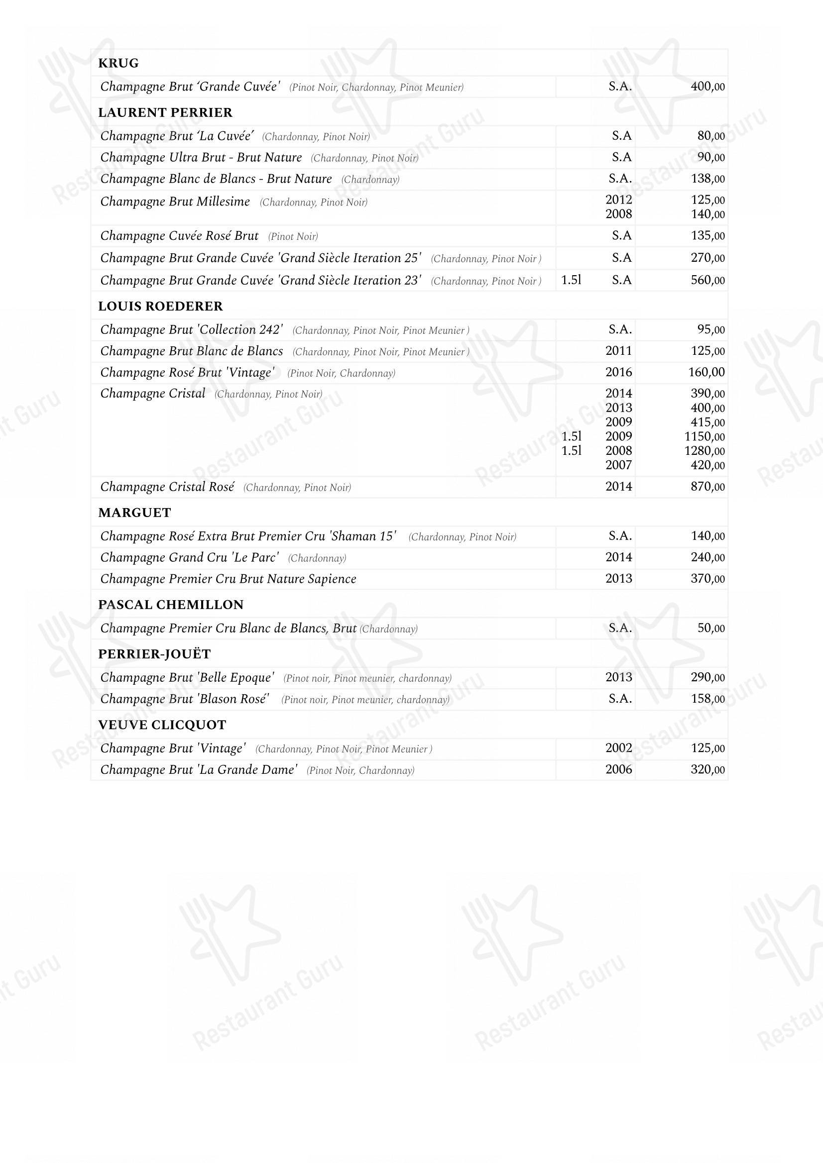 Menu di Saviotti - 菜单