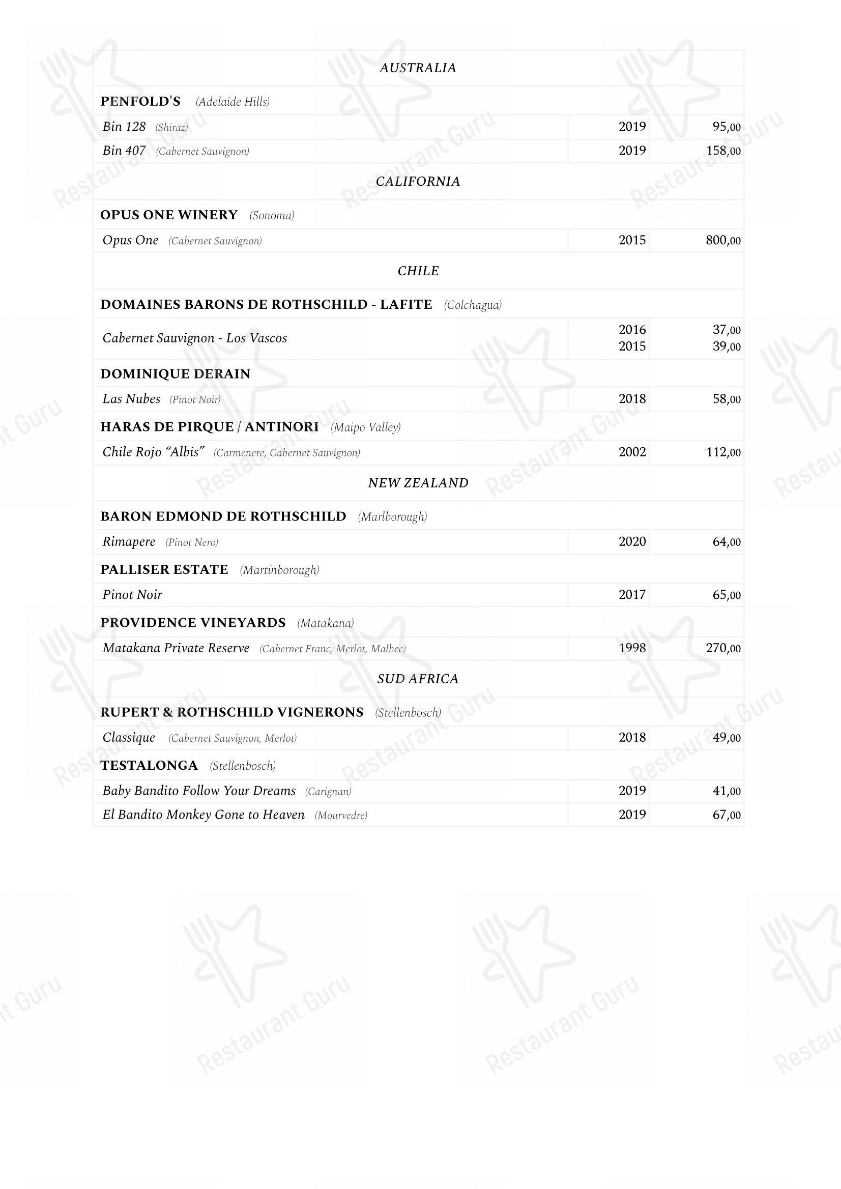 菜单 per Saviotti ristorante