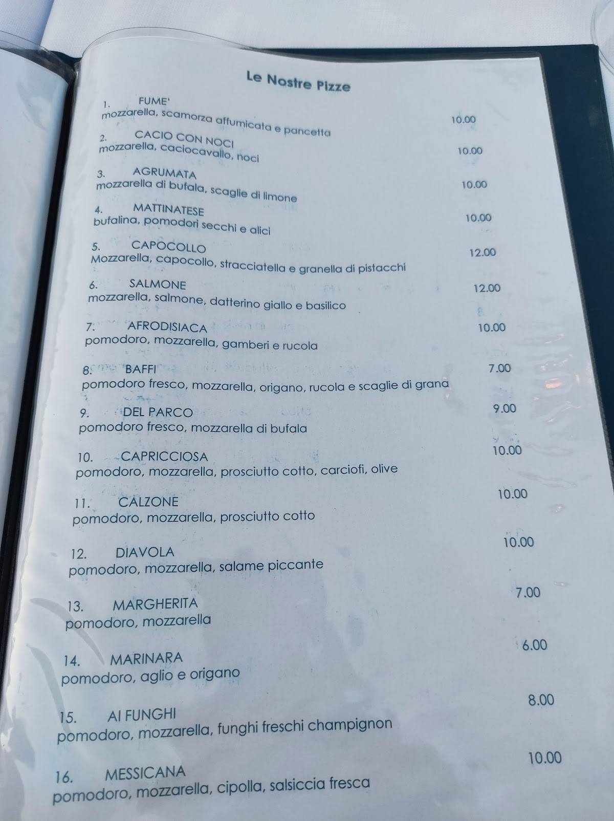 Menu di Scarpetta D'Oro 