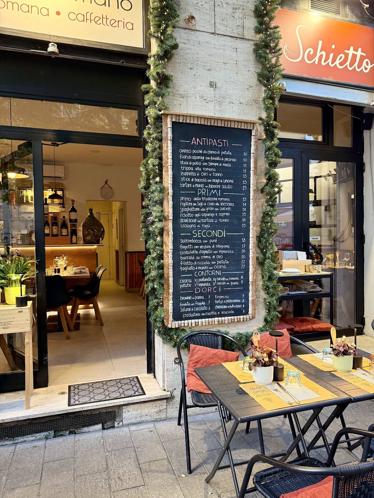 Menu di Schietto cucina alla mano 