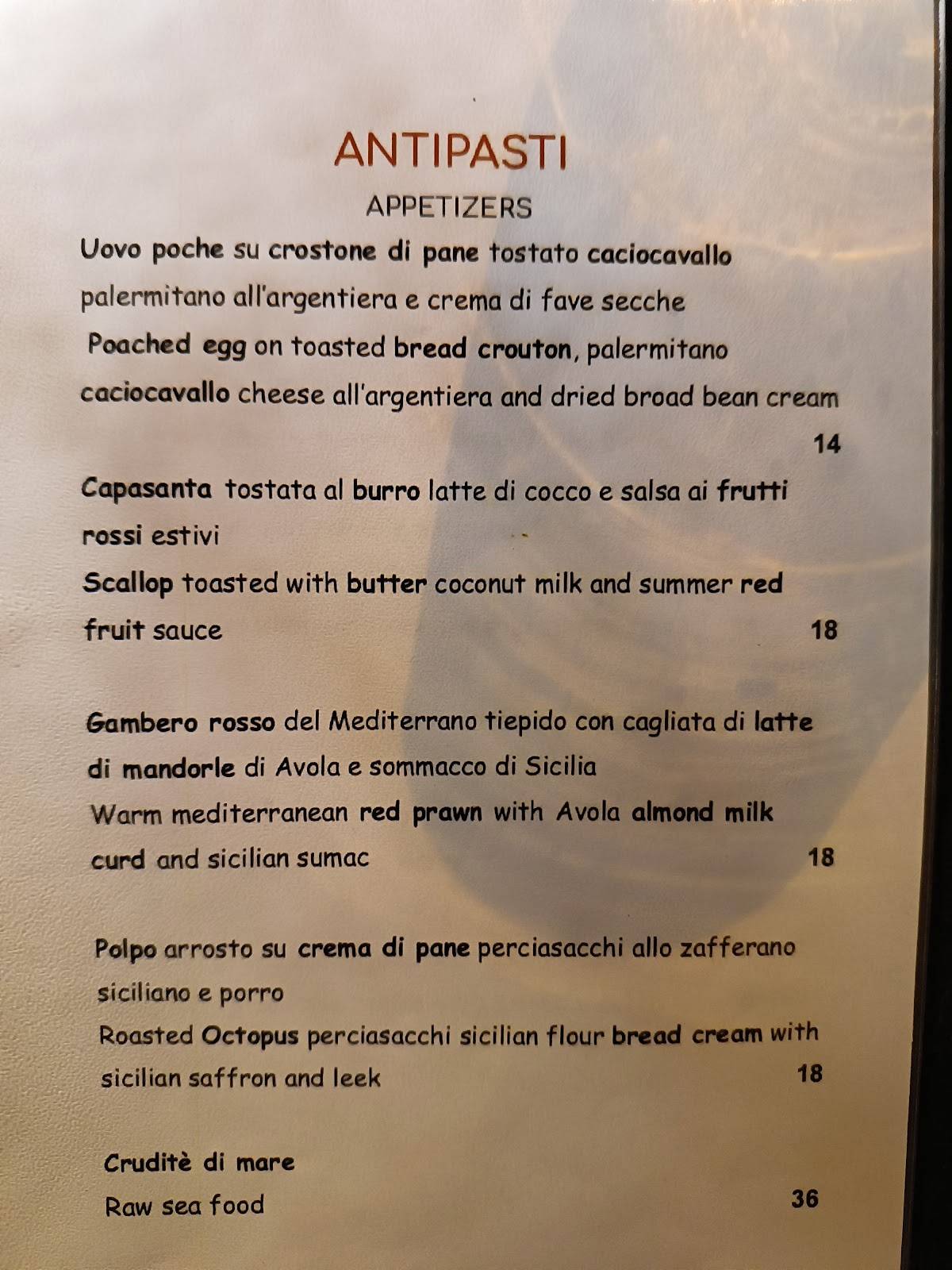 Menu di Scjabaca 