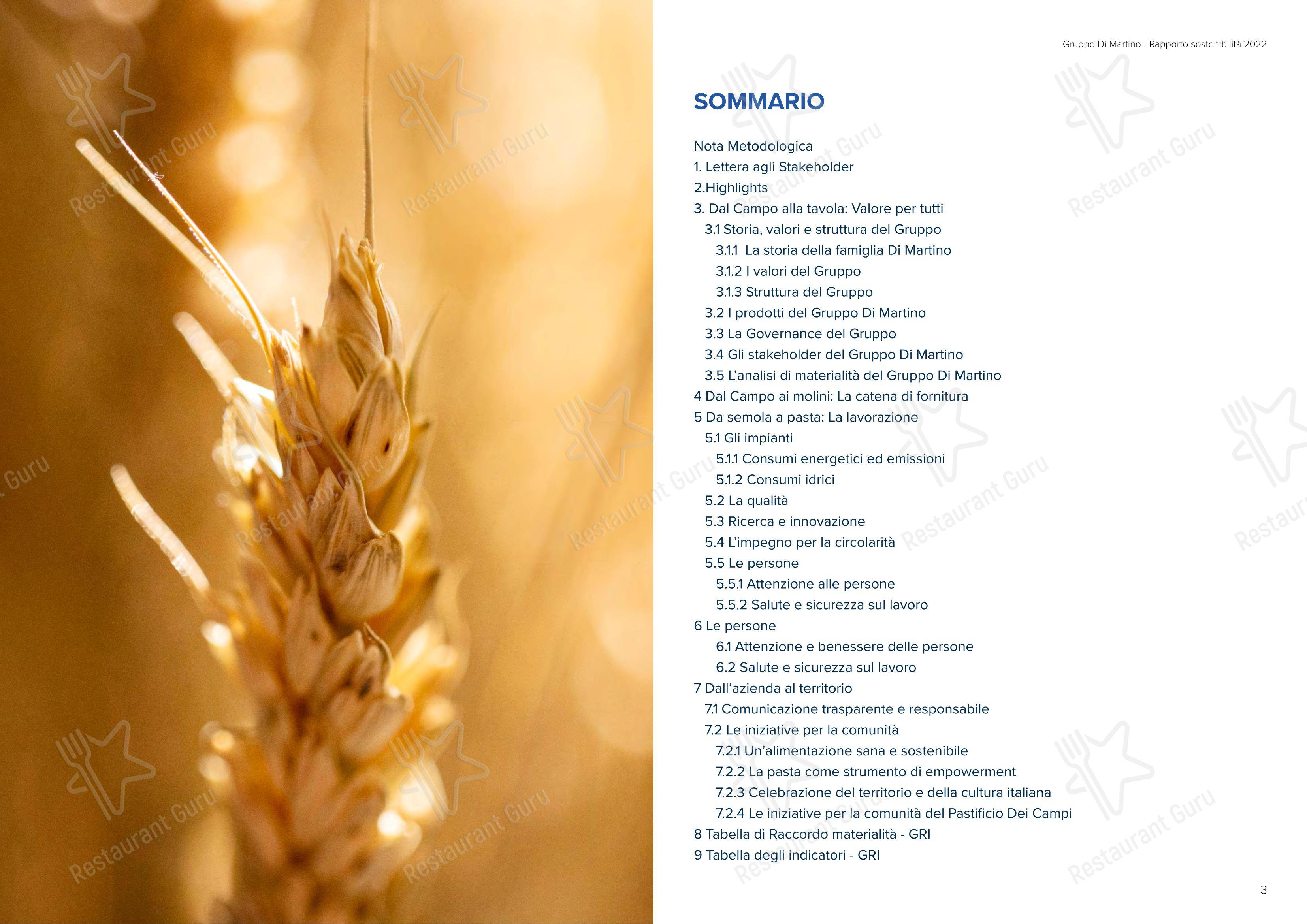 Menu per Sea Front Di Martino Pasta Bar in Napoli