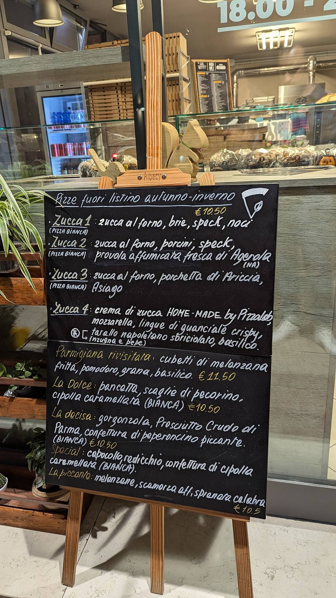 Menu di PizzaLab 