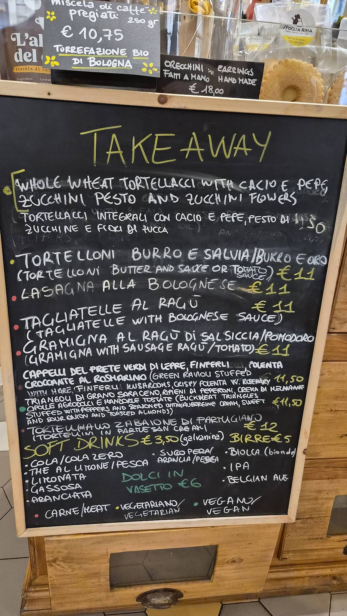 Menu di Sfoglia Rina 
