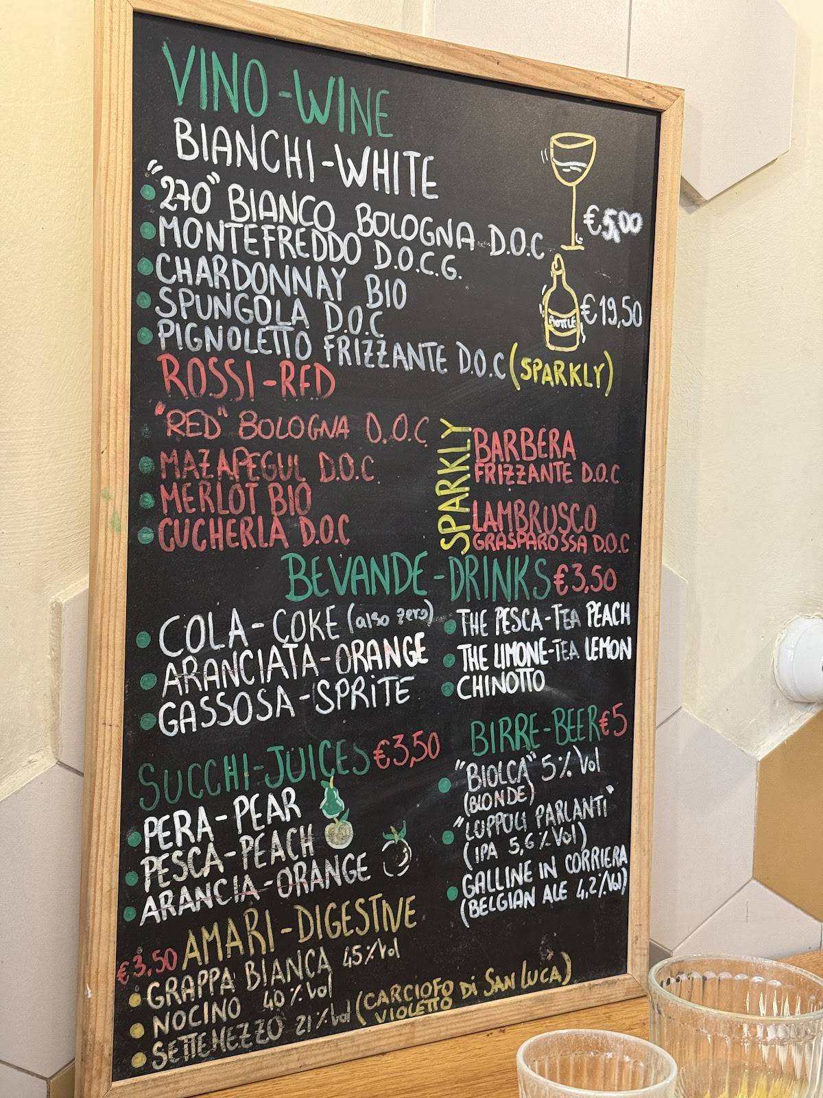 Menu di Sfoglia Rina 