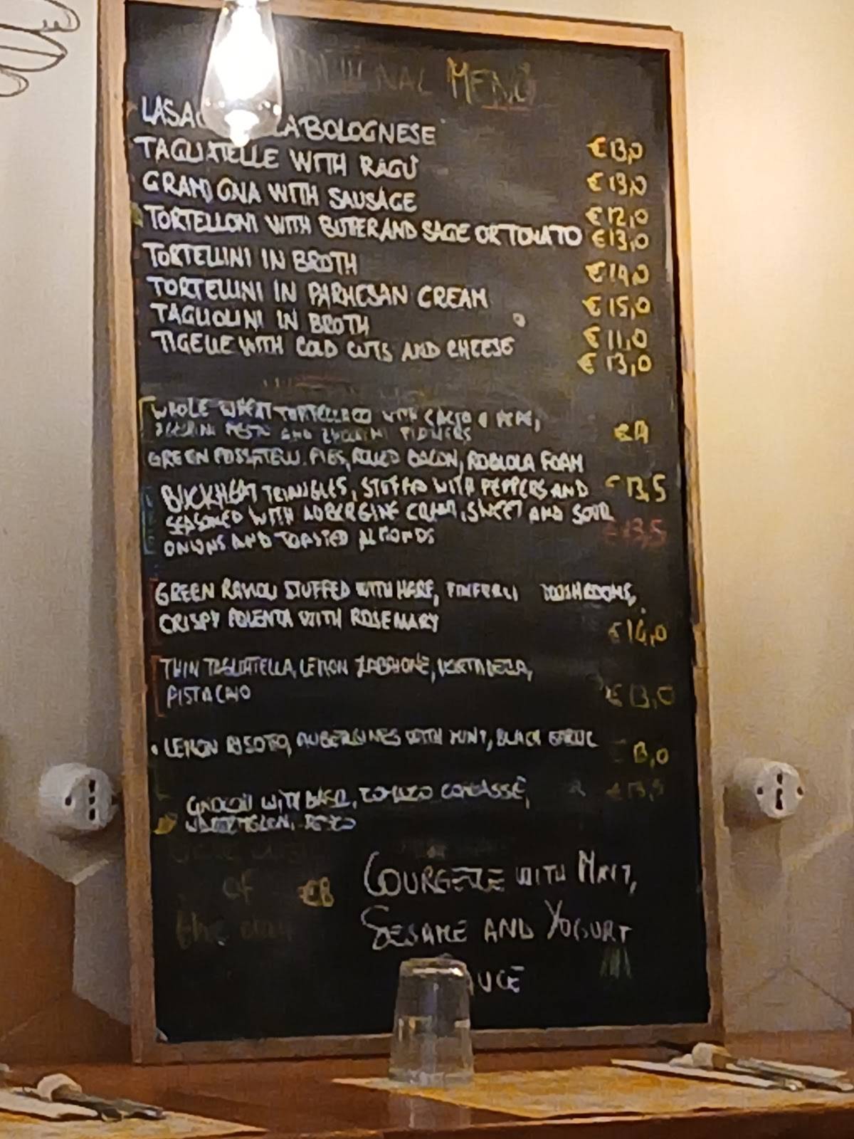 Menu di Sfoglia Rina 