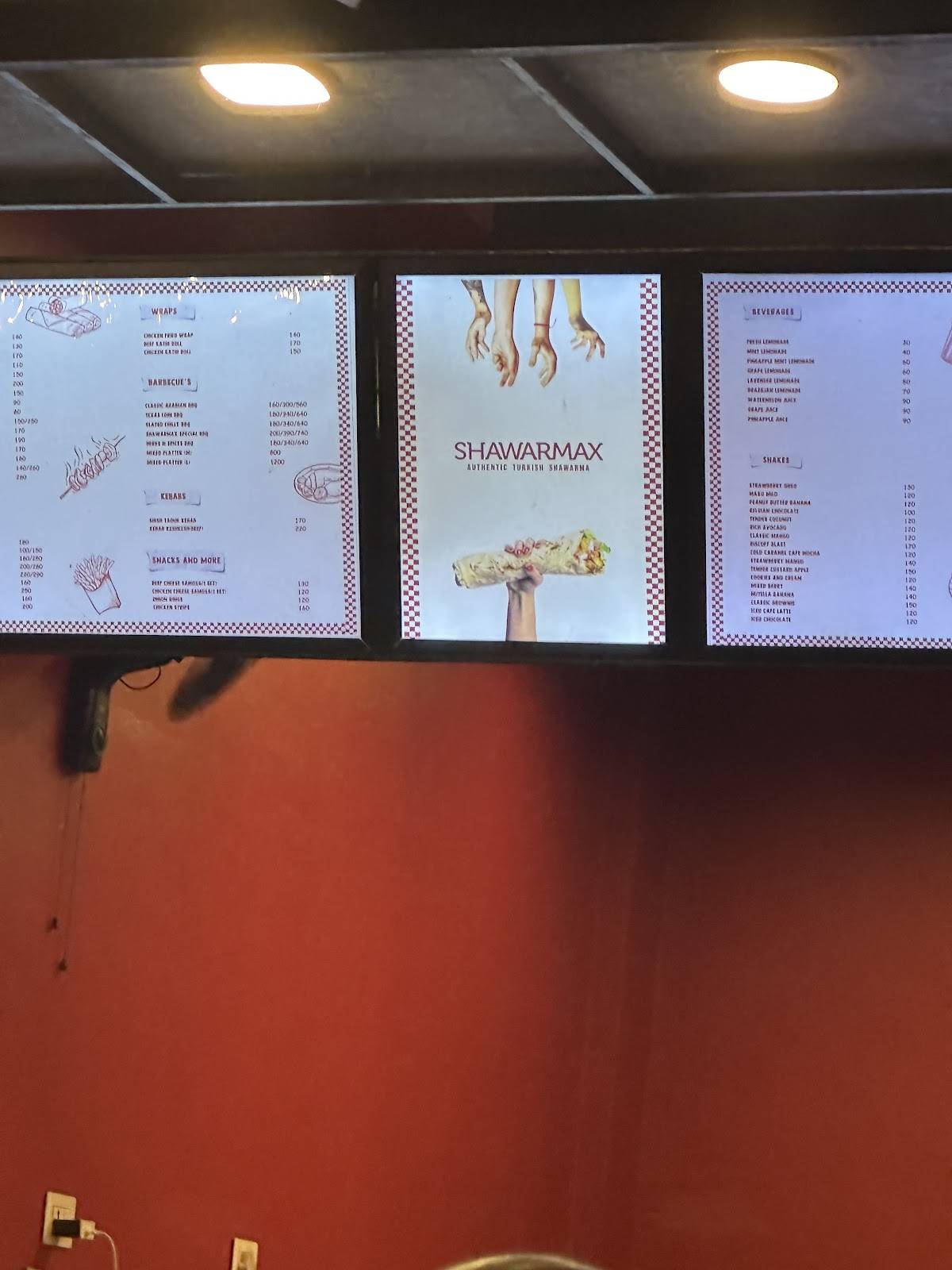 Shawarmax Edappal menu