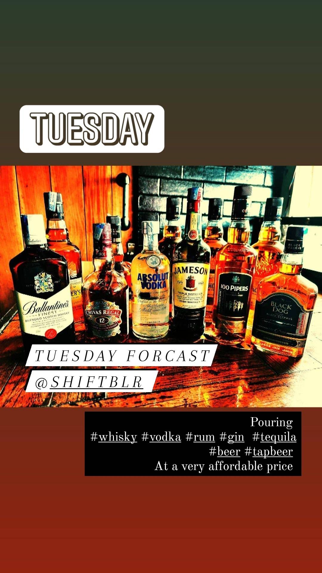 Shift Lounge - HSR Layout menu